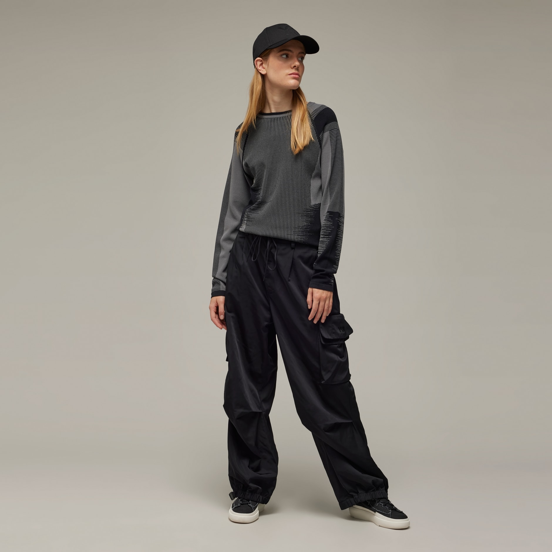 パンツ Y-3 adidas Crinkle Twill Cargo Pants Y-3 adidas Crinkle Twill Cargo Pants