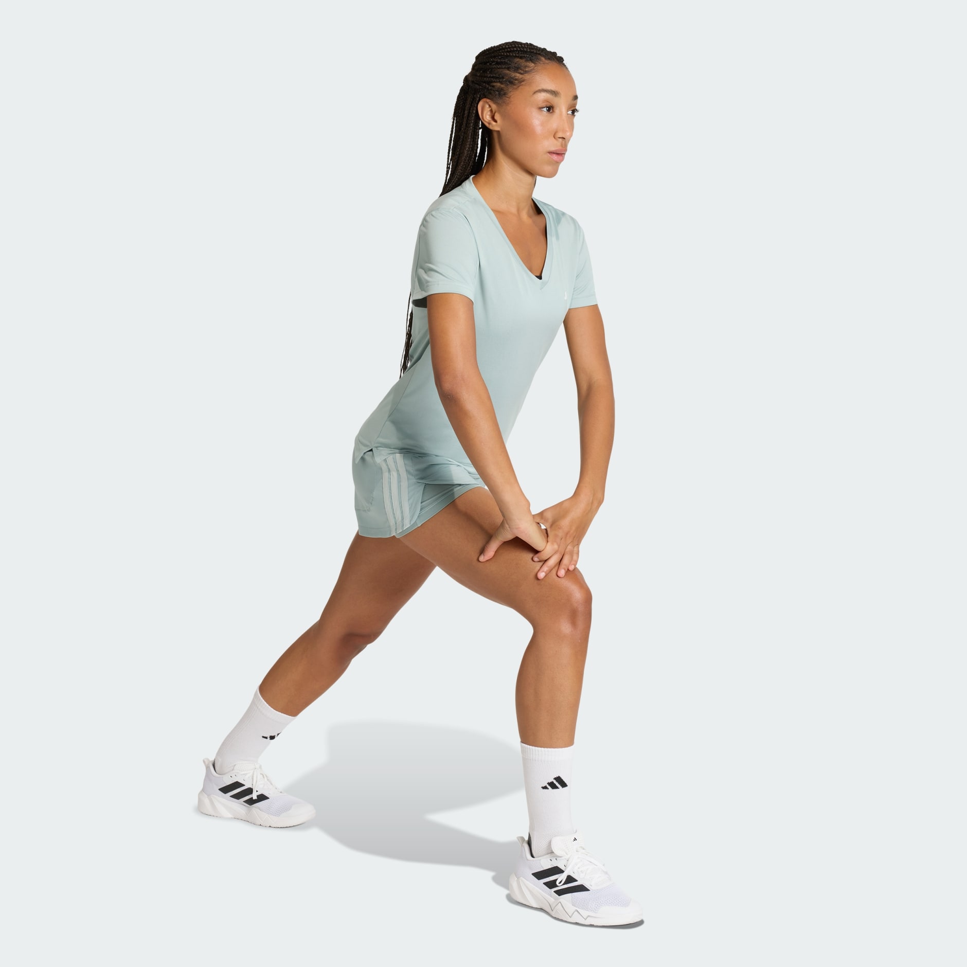 Tricou cu guler in V Workout Essentials