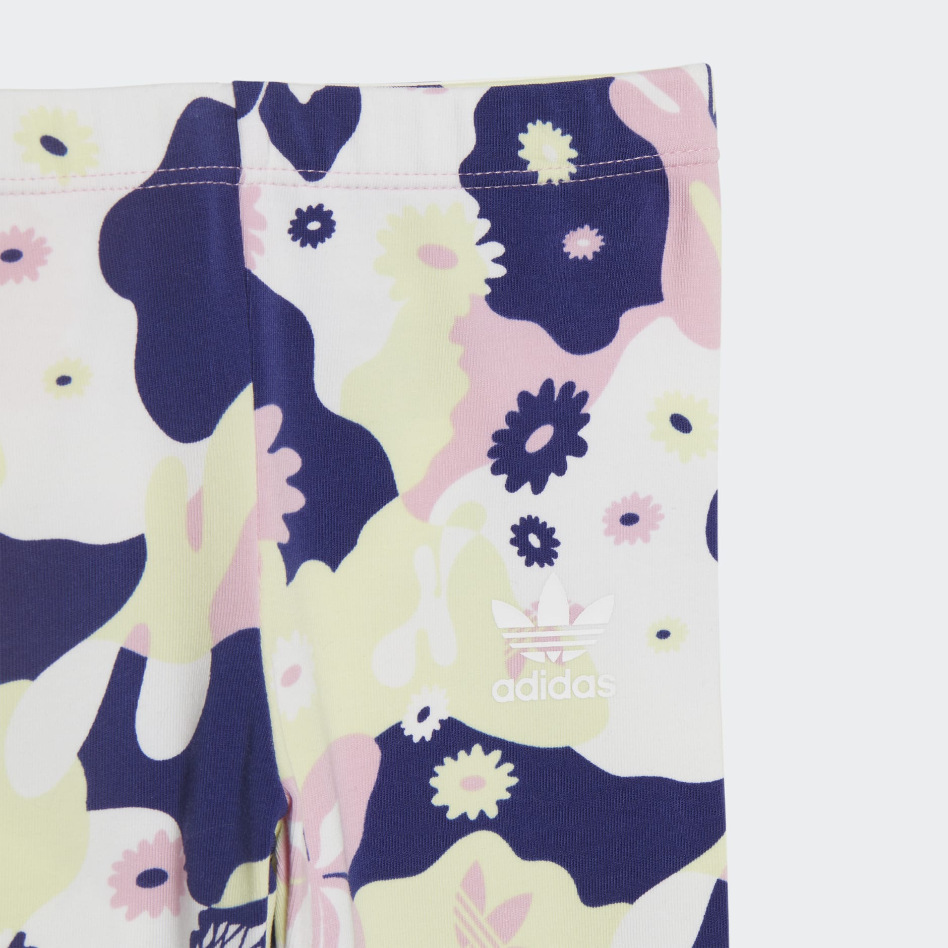 Flower Print Dress and Tights Set