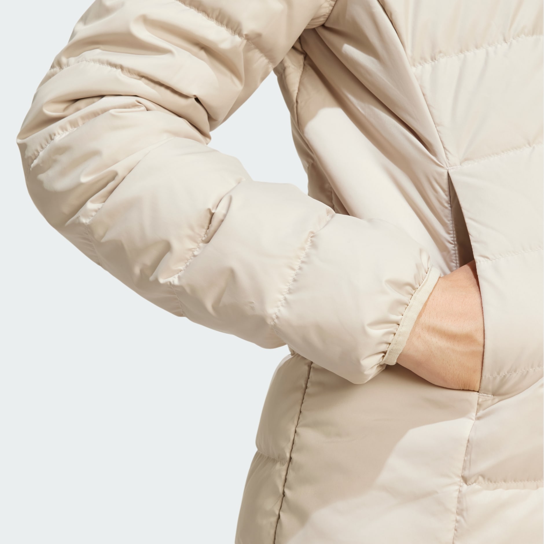 Essentials Light Down Hooded Jacket