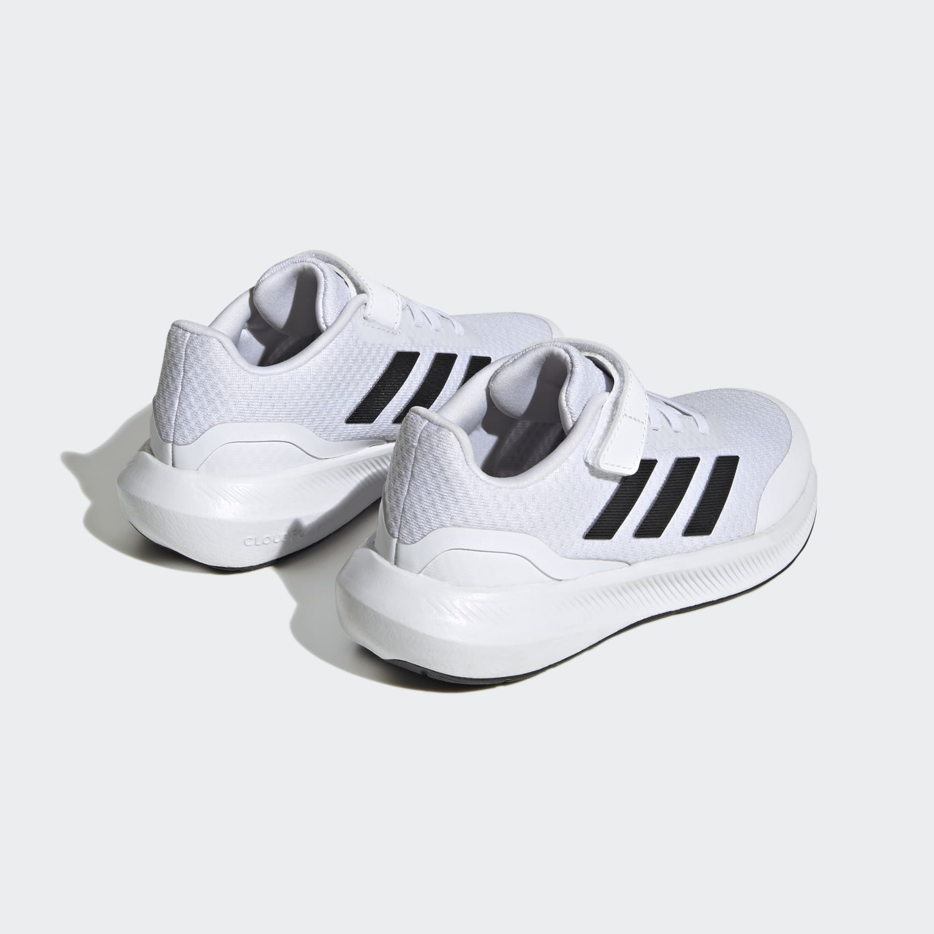 adidas RunFalcon 3.0 Elastic Lace Top Strap Shoes - White | adidas LK