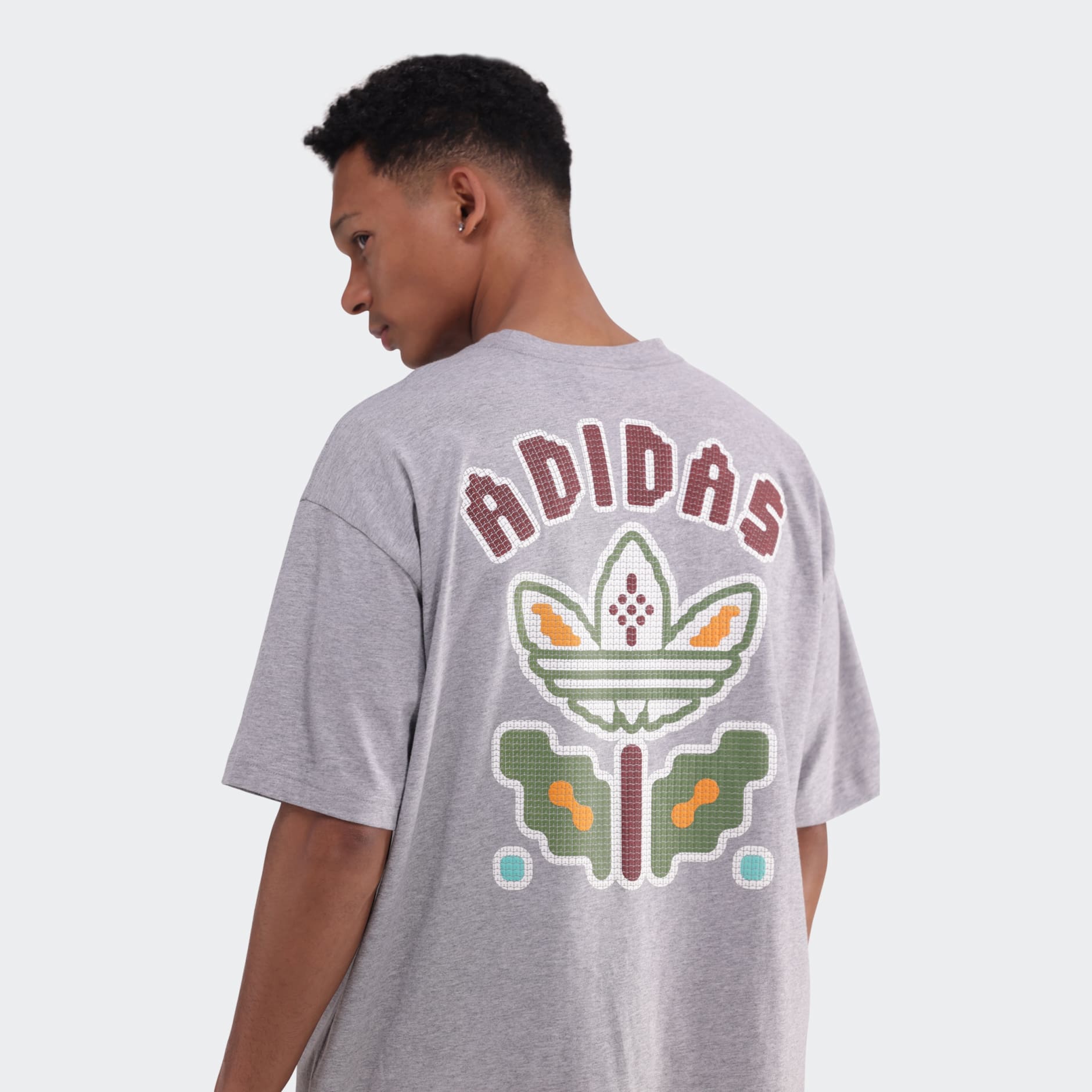 Clothing - Monogram Loose T-Shirt - Grey | adidas South Africa