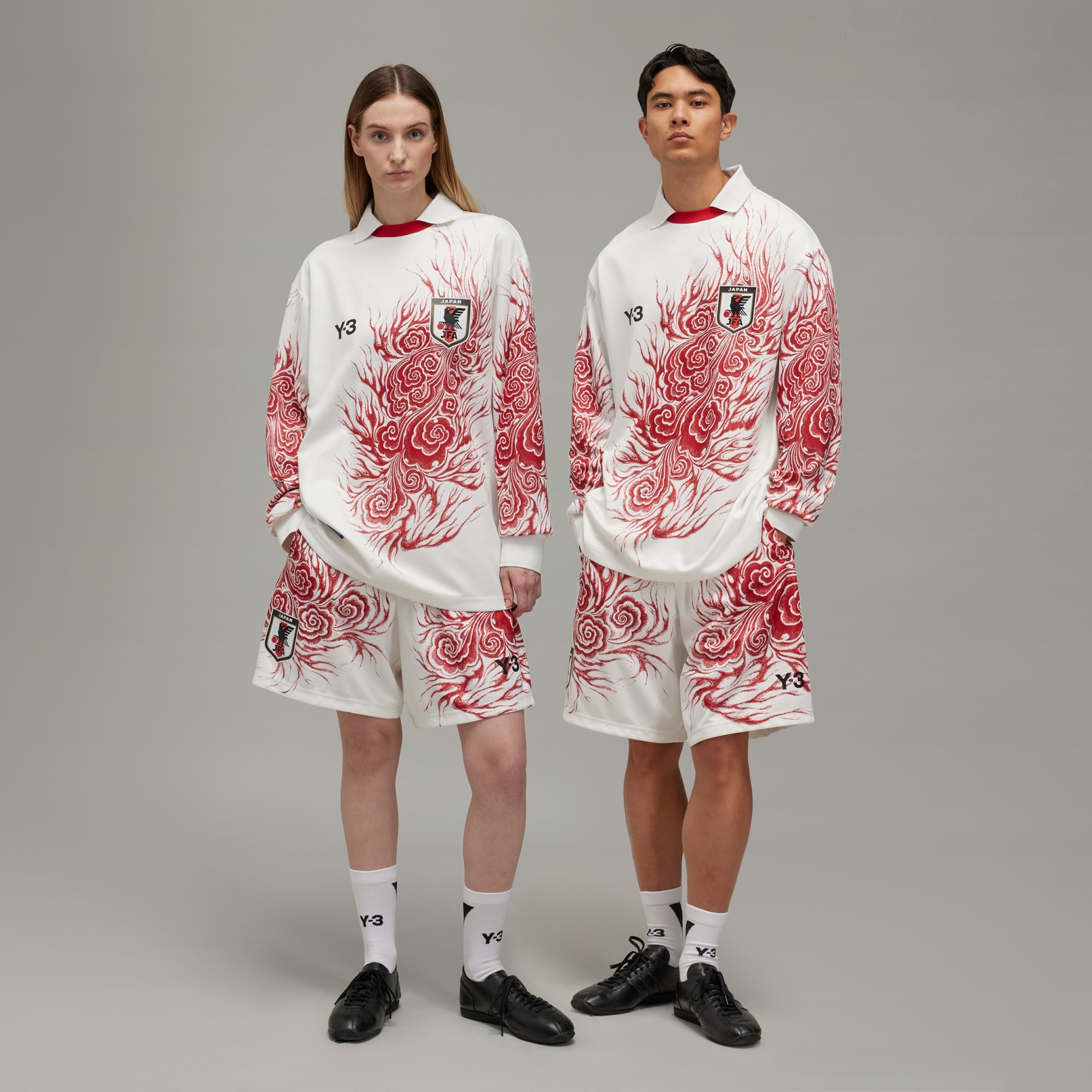 Clothing - Y-3 JFA Graphic Shorts - White | adidas Qatar