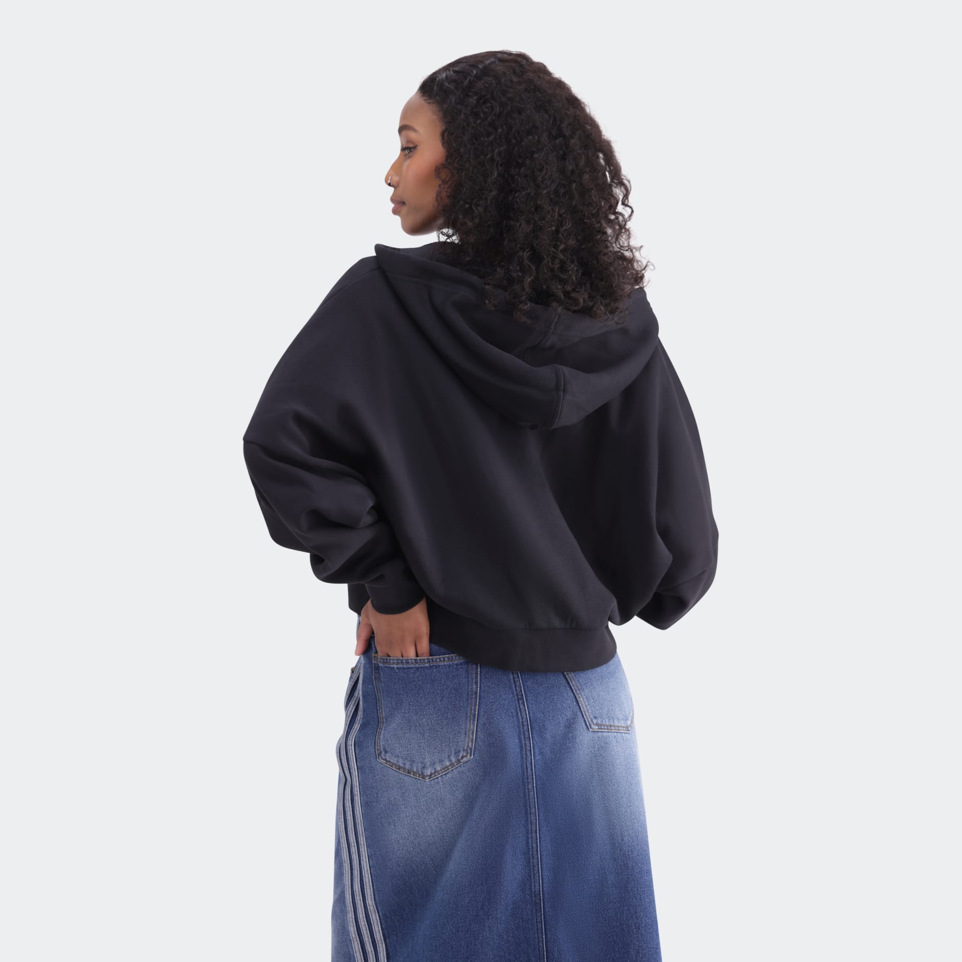 Essentials Short Full-Zip French Terry Hoodie