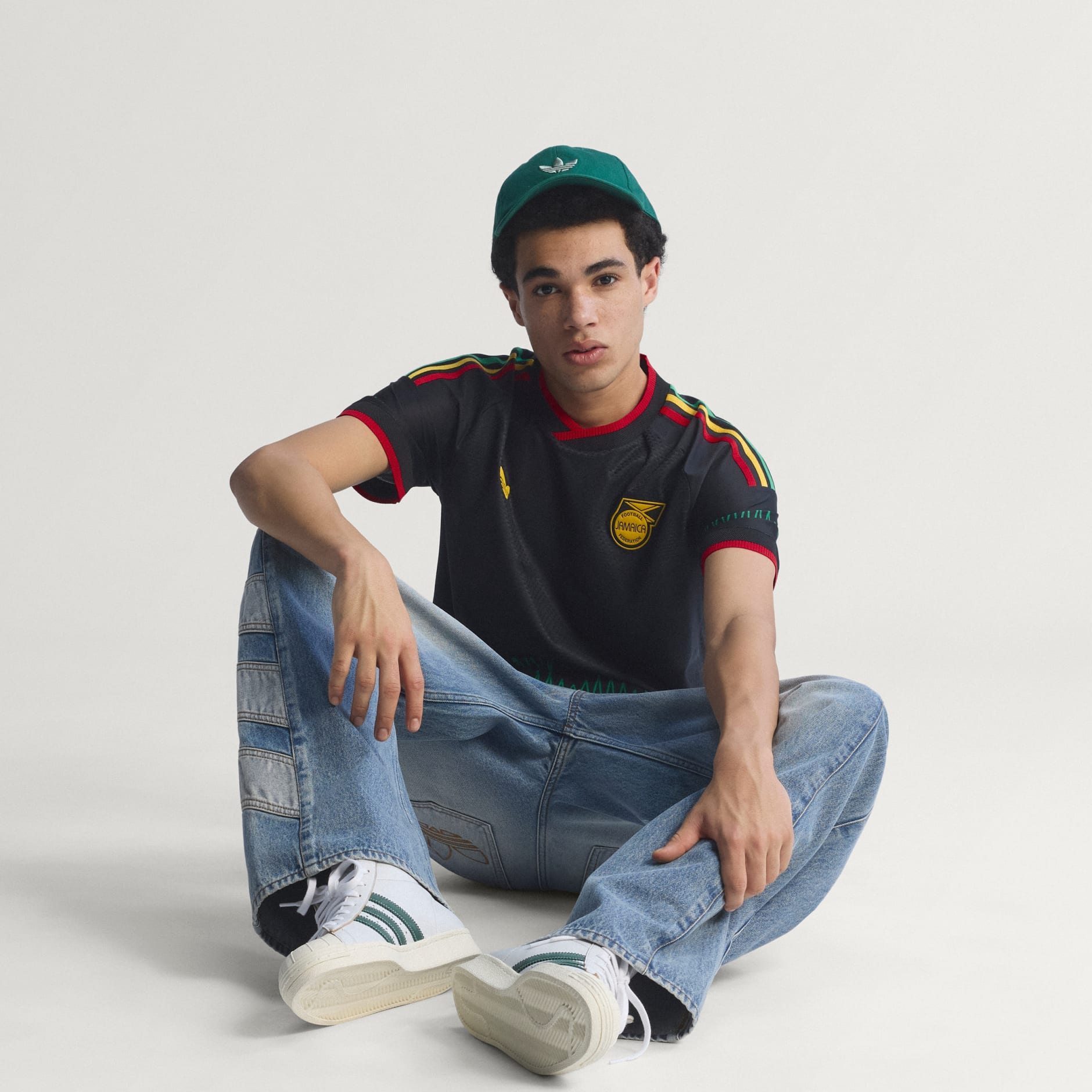 Tricou Jamaica 26 x Bob Marley Authentic pentru meciuri &icirc;n deplasare