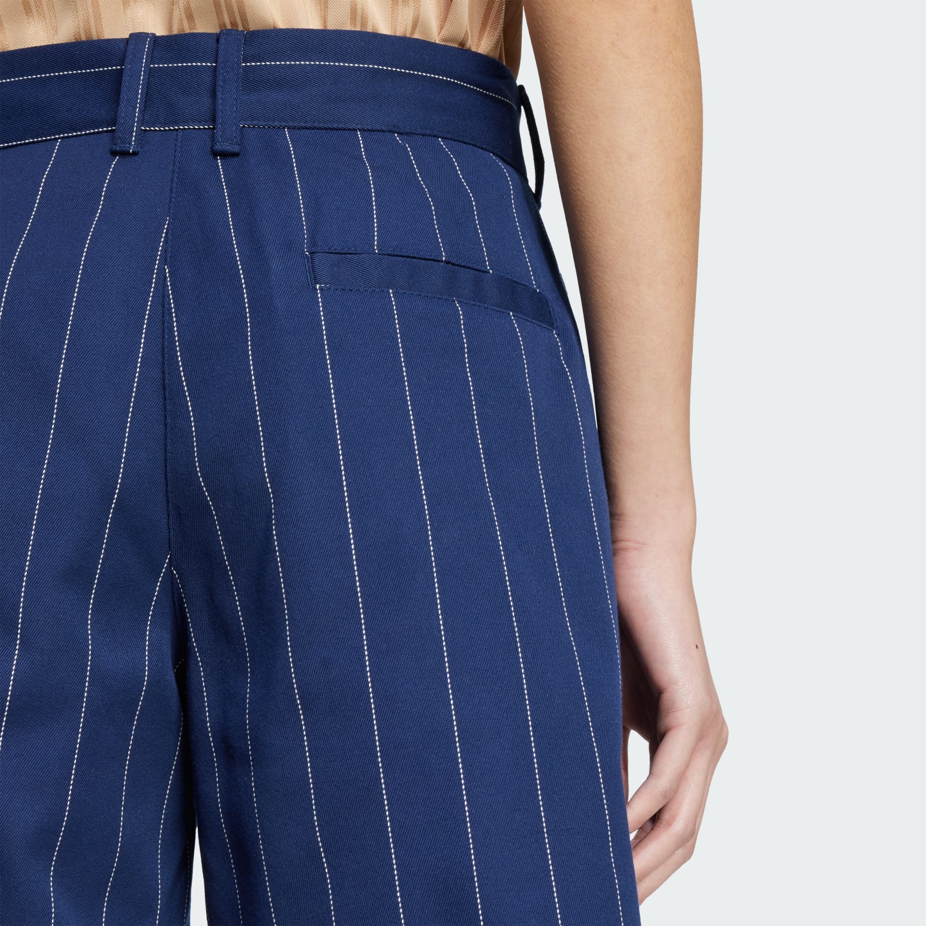 【Adidas コリア】 Pinstripe Bermuda Shorts CLOTHING - Pinstripe Bermuda Shorts - Blue | adidas Oman