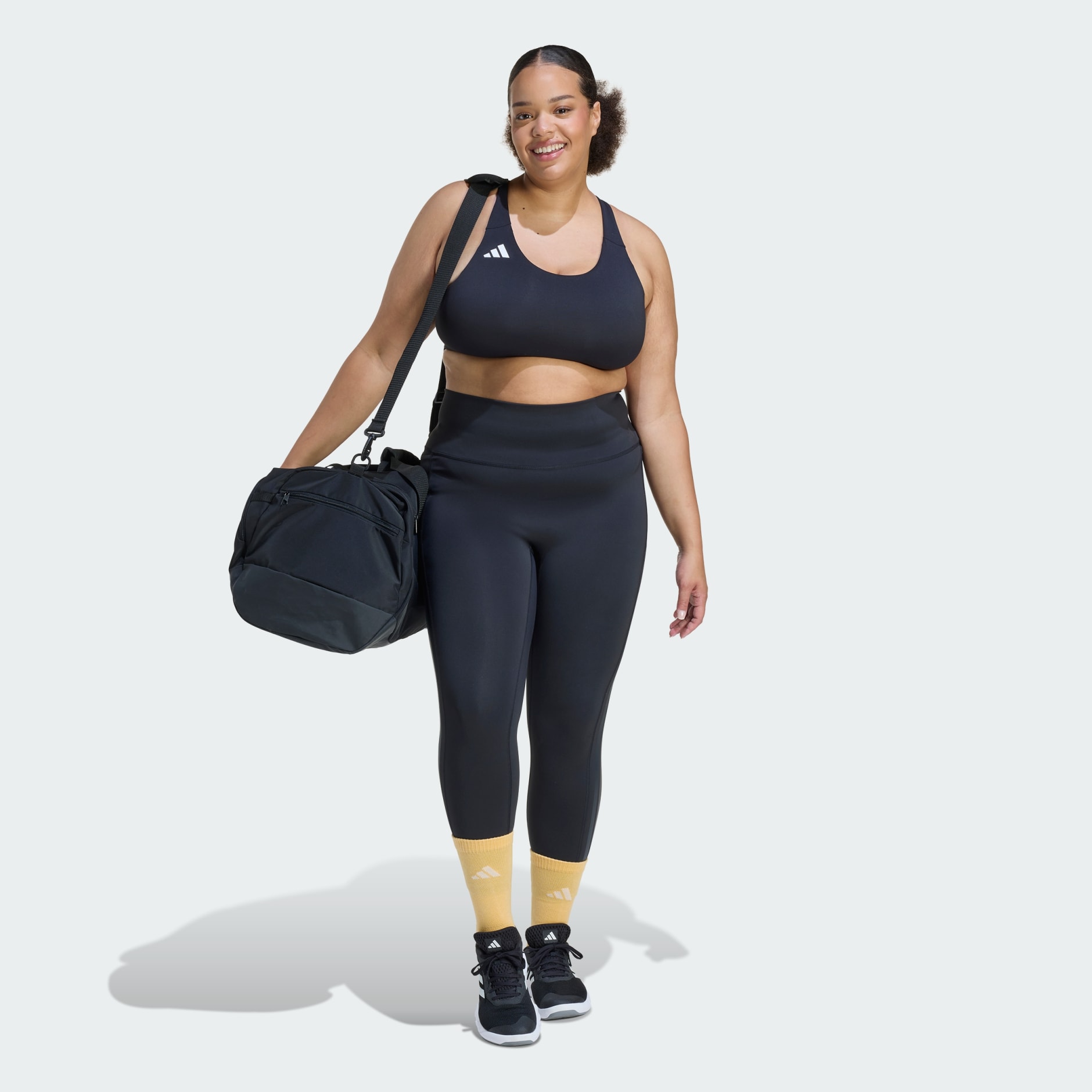 Tajice Optime Workout 3-Stripes 7/8 (Plus veličina)