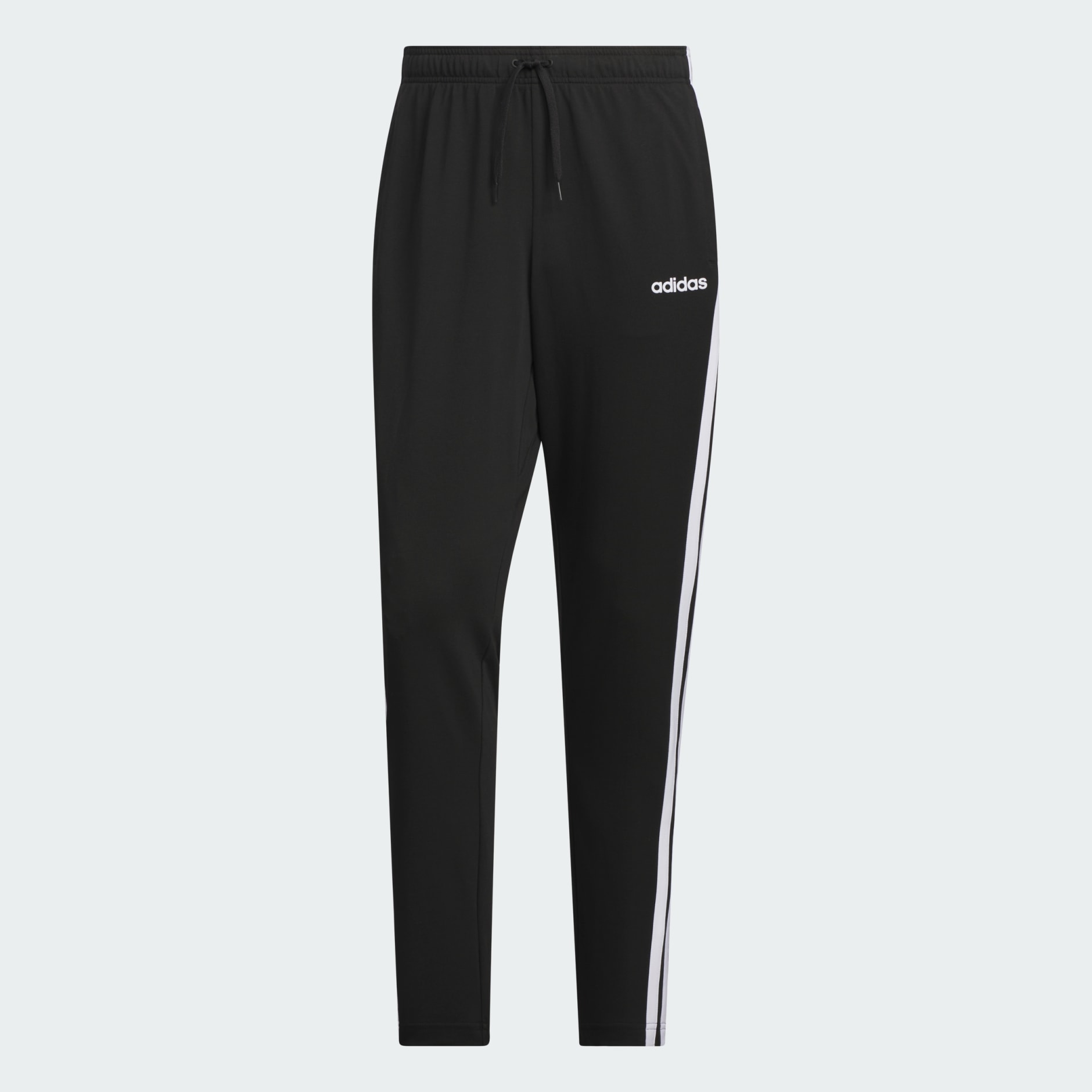 Essentials 3-Stripes Tapered Pants Single Jersey Open Hem
