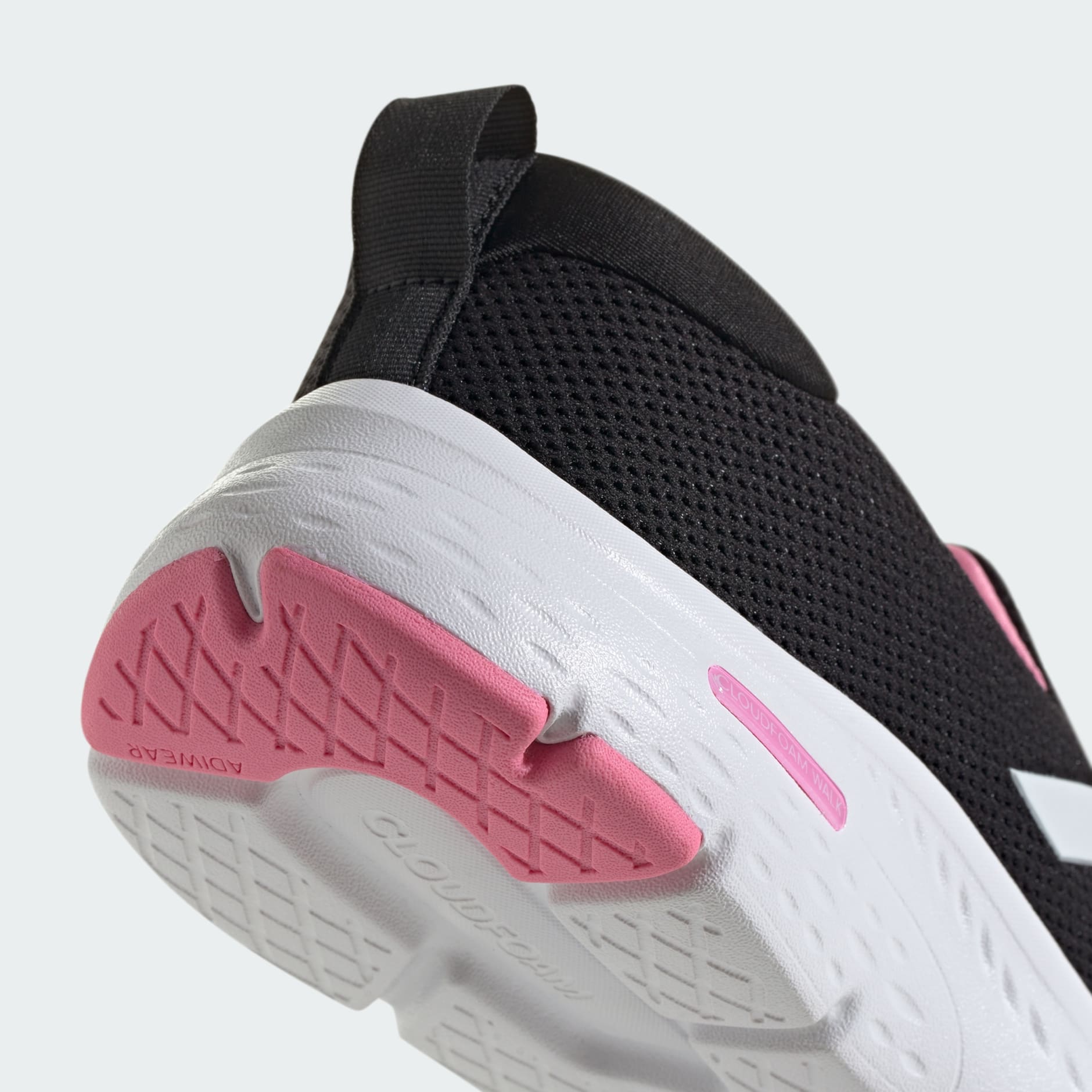 Adidas cloudfoam women's black and pink hotsell