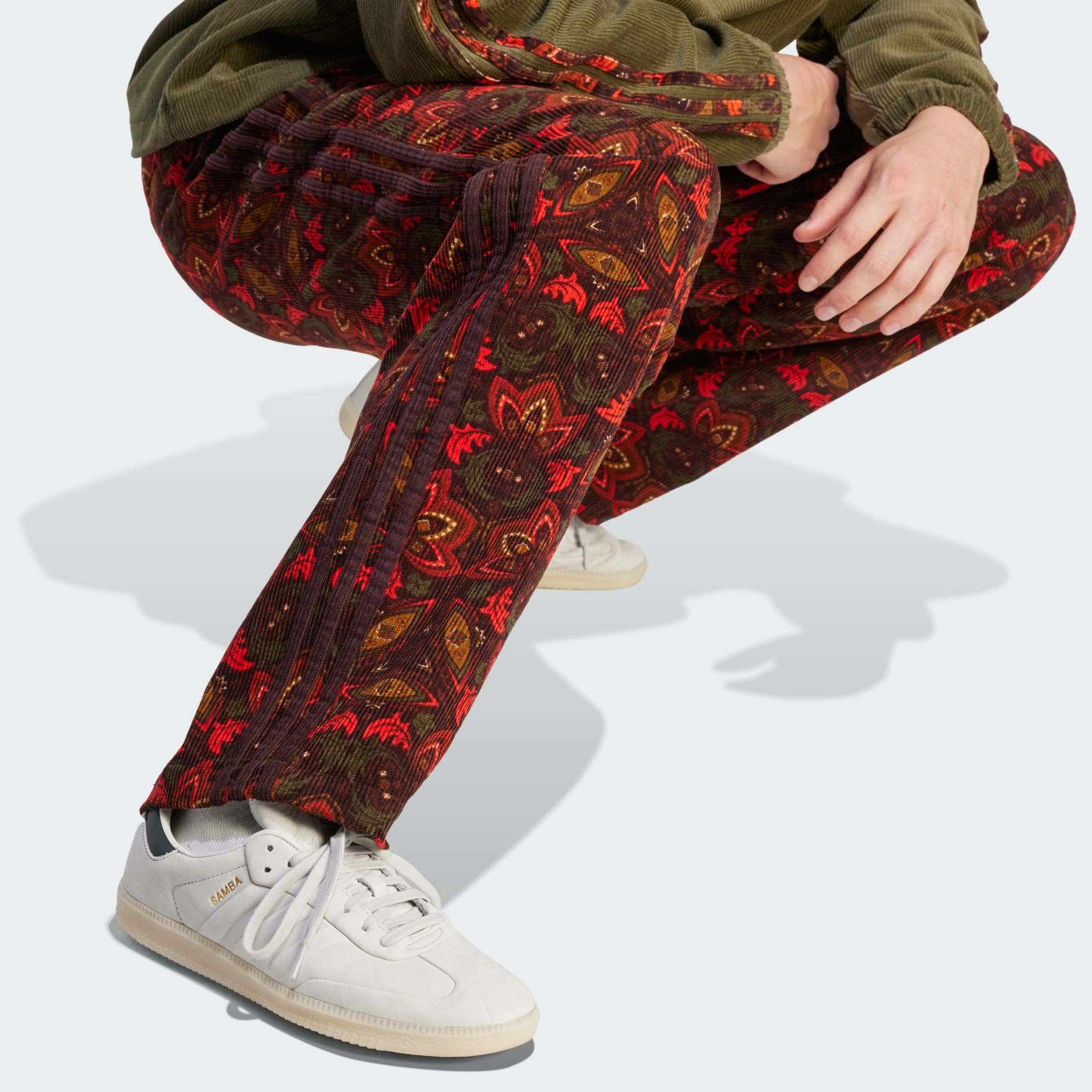 adidas Graphics Floral Firebird Track Pants - Red