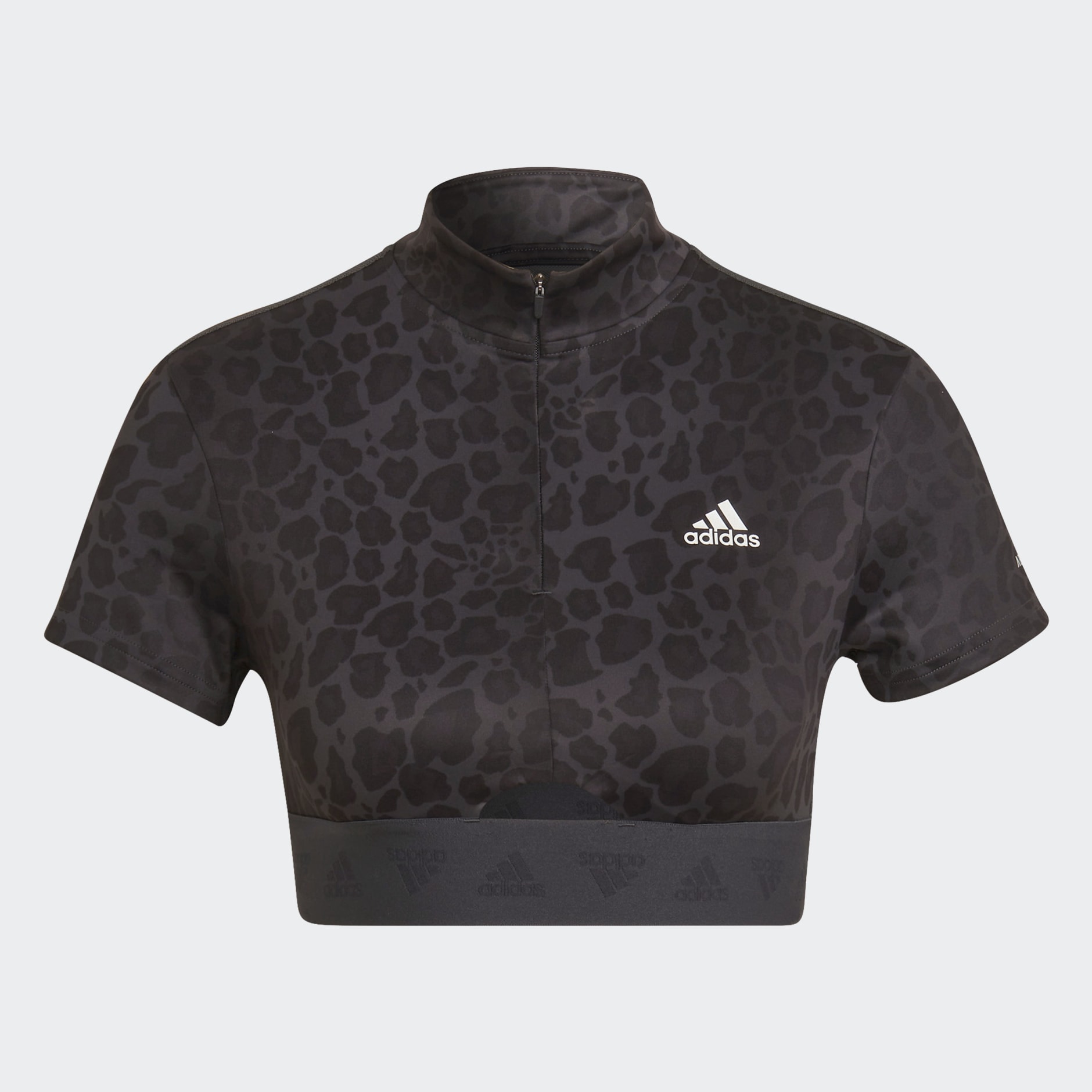 Hyperglam Crop Zip Tee