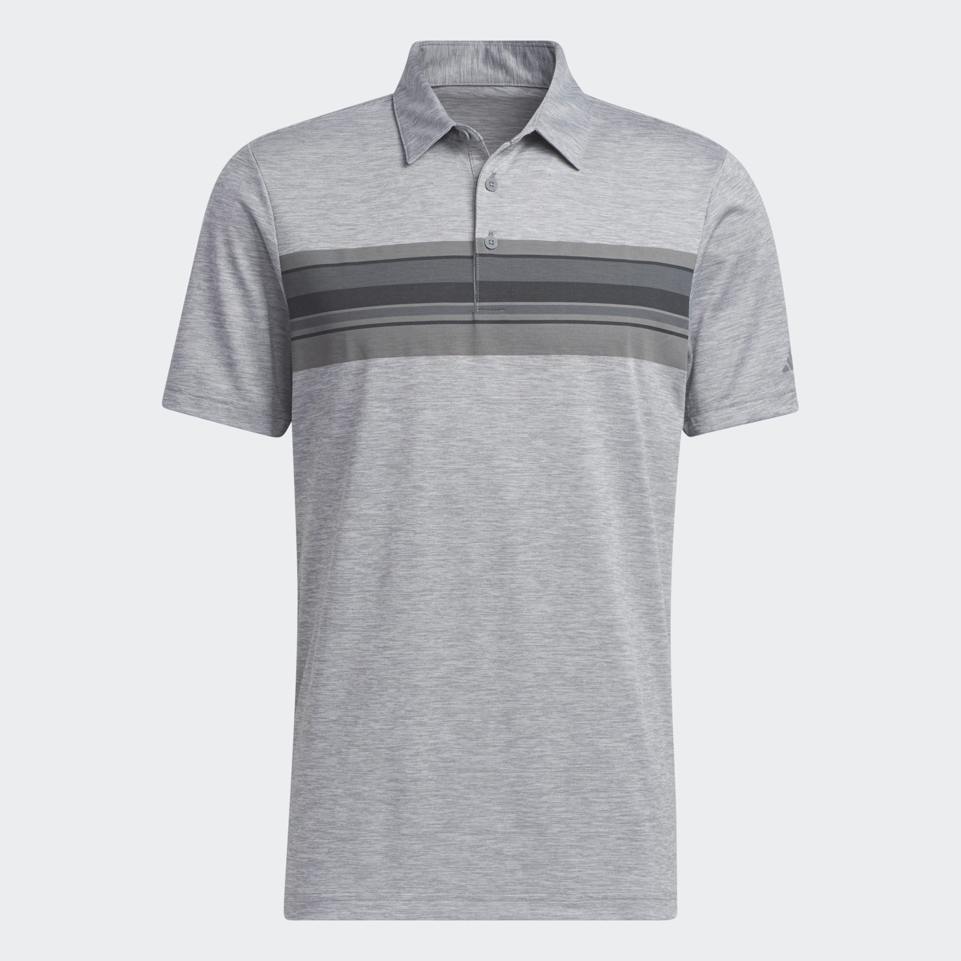 Clothing - Chest-Graphic Golf Polo Shirt - Grey | adidas South Africa
