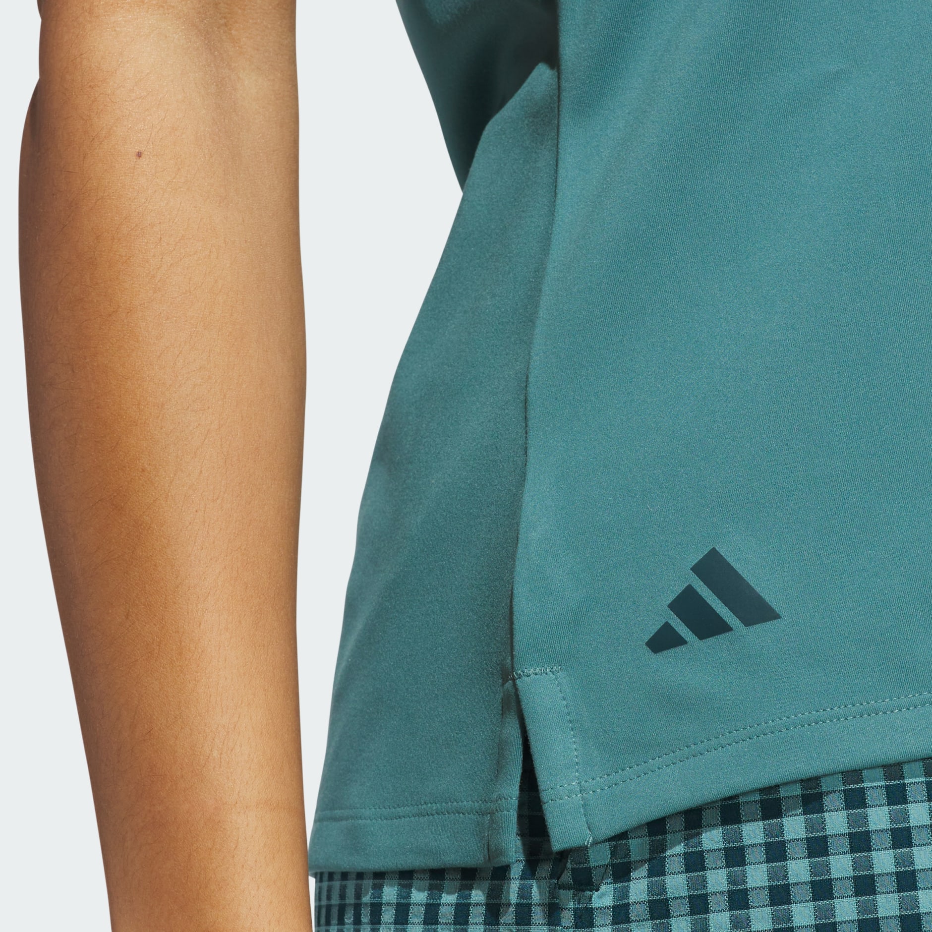 Ultimate365 Gingham Short Sleeve Polo Shirt