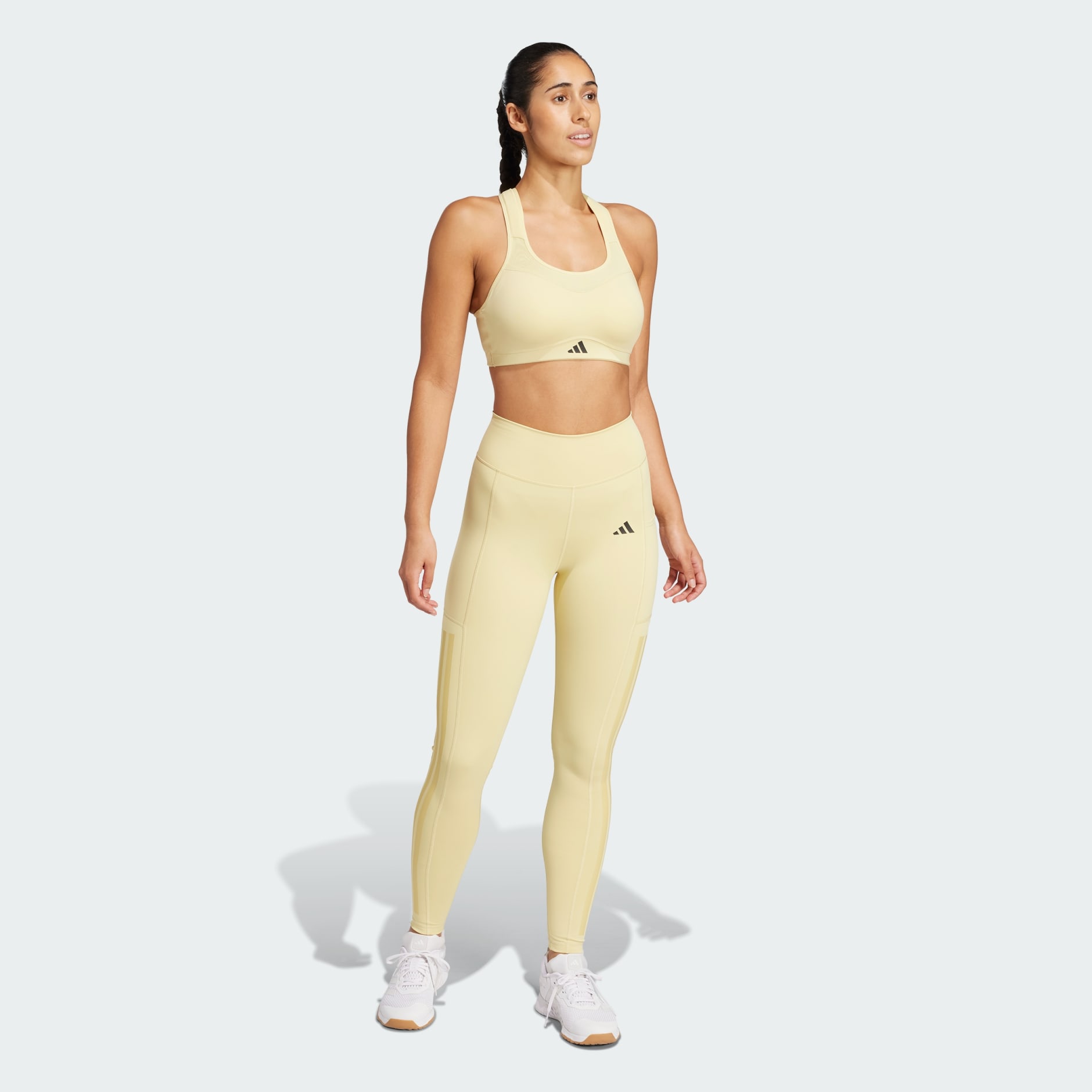 بنطال ضيق Optime 3-Stripes Full-Length