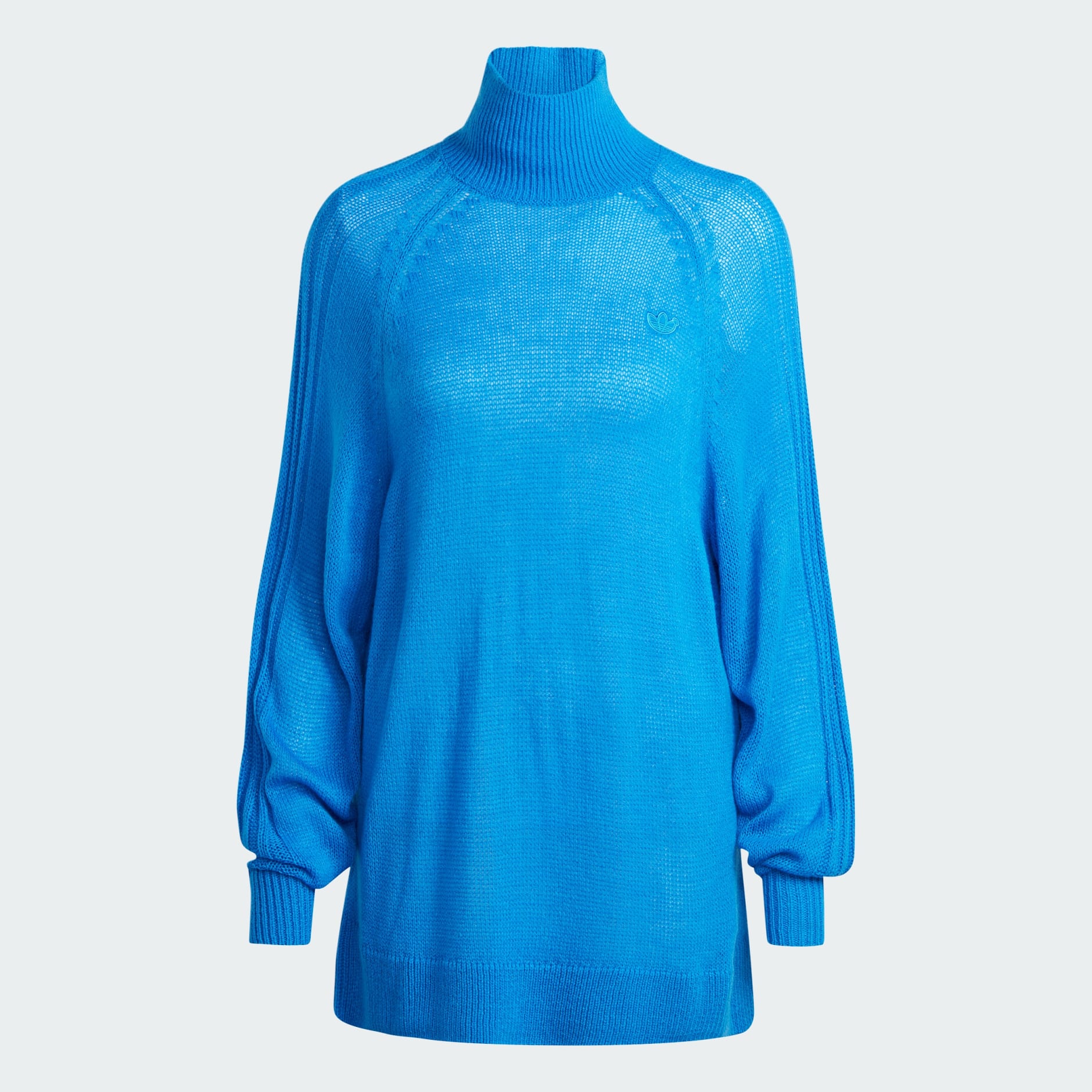 Women's Clothing - Blue Version Knit Sweater - Blue | adidas Oman