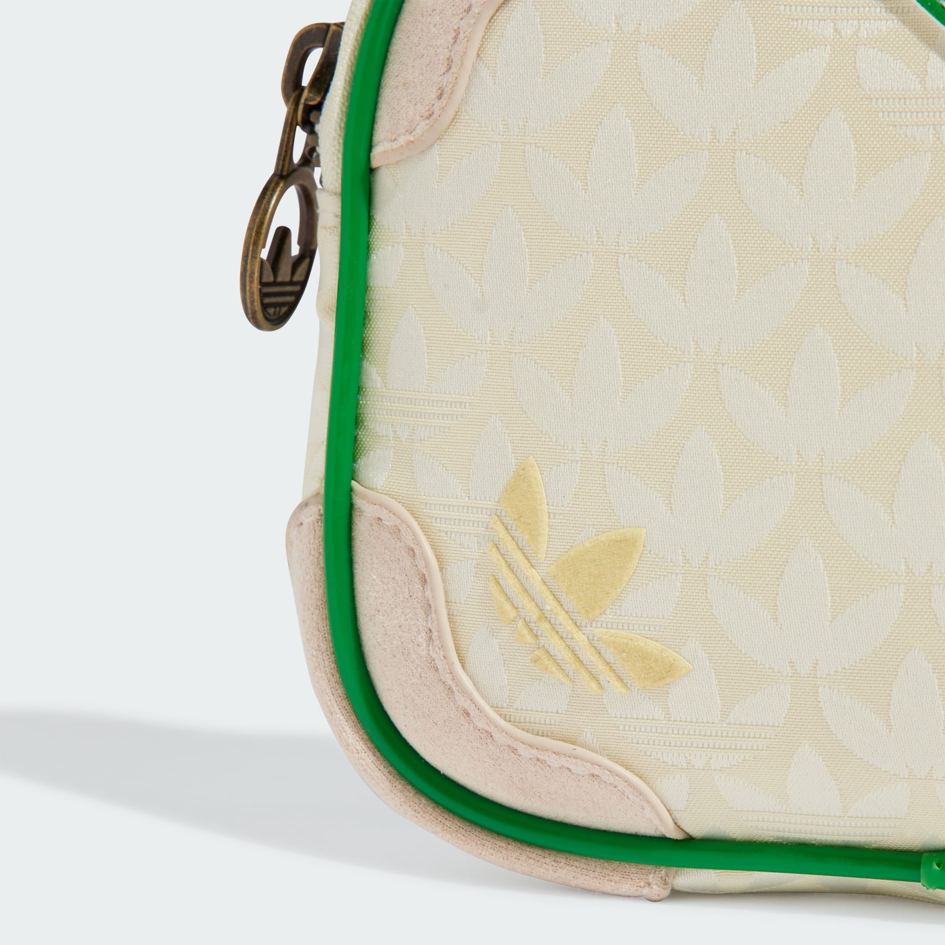 Trefoil Monogram Jacquard Suede Mini Airliner Bag
