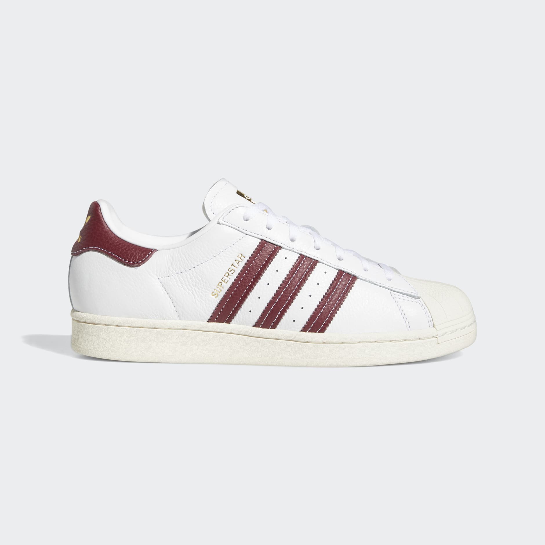 Maroon superstar adidas hotsell