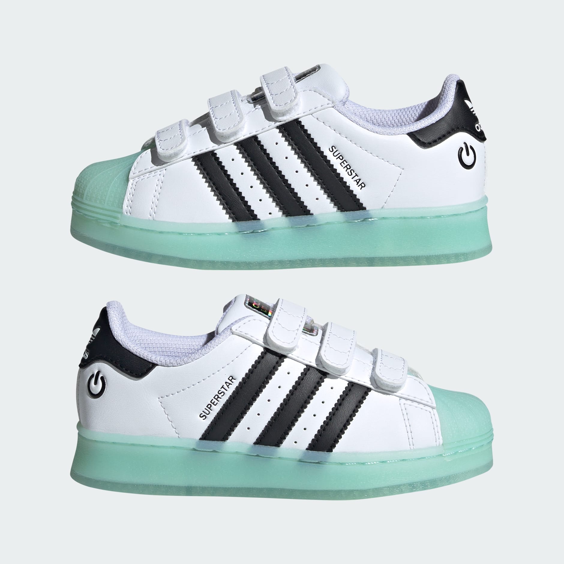 Adidas superstar velcro kids best sale