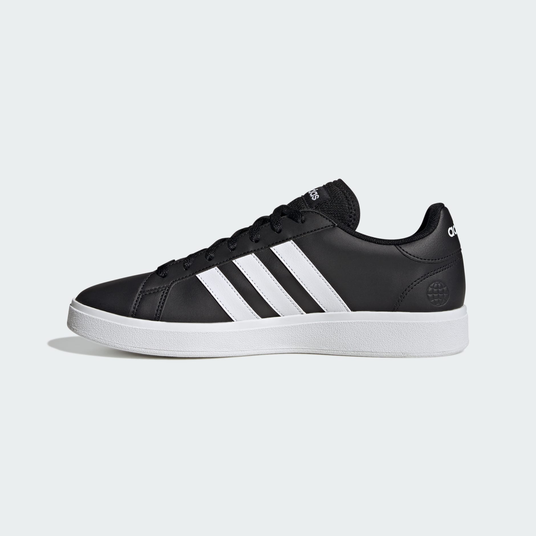 Adidas black casual store shoes