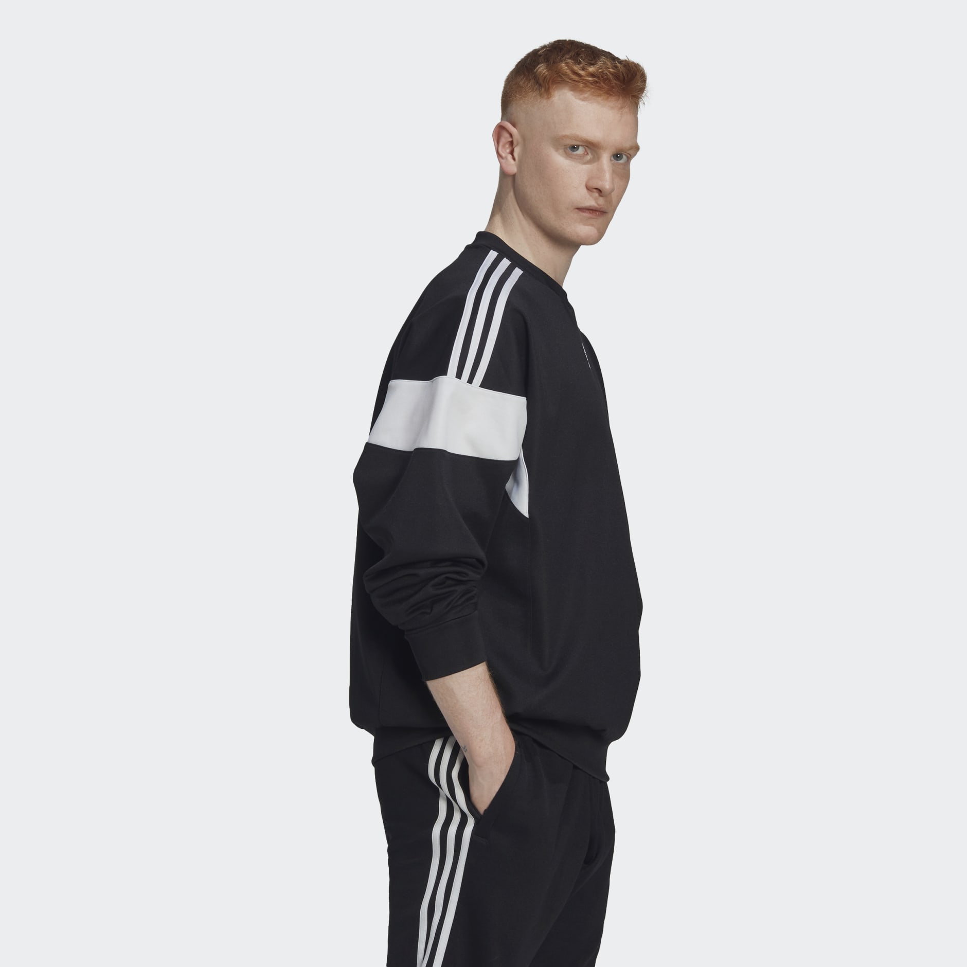 Sweatshirts - Adicolor Classics Cut Line Crew Sweatshirt - Black | adidas  Saudi Arabia
