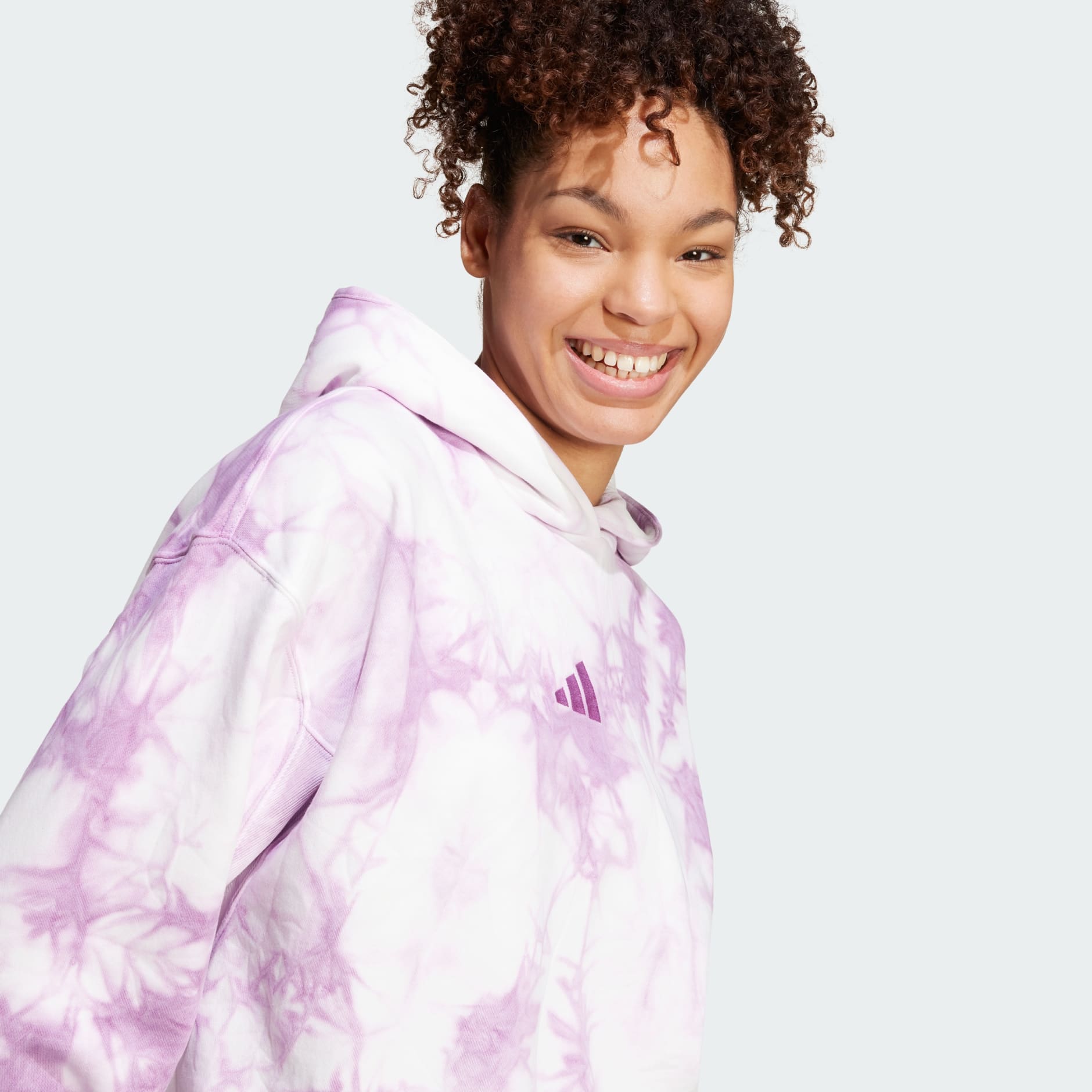 Adidas purple tie dye hoodie sale