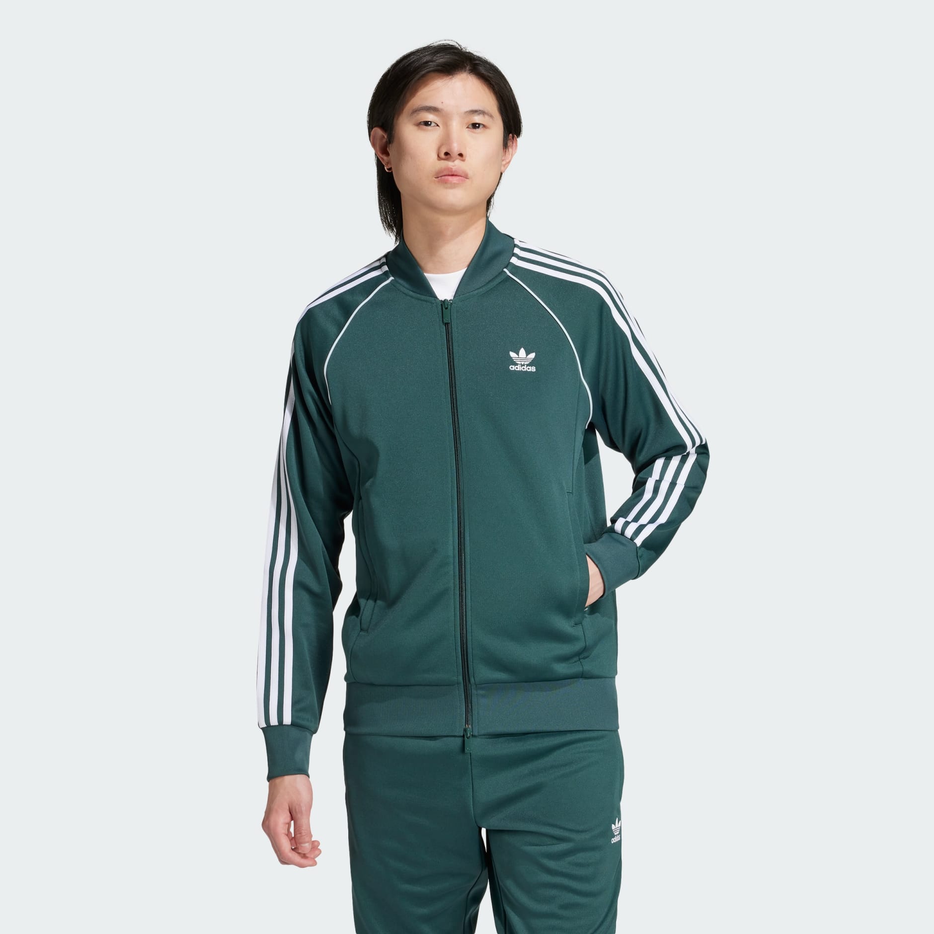 Adidas sst track pants green mens best sale