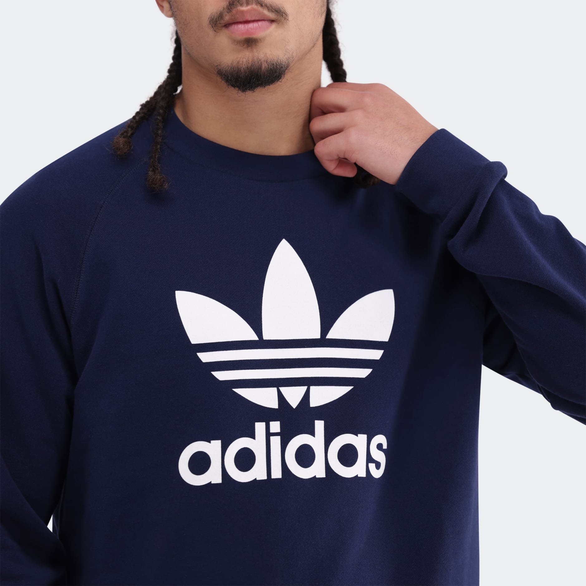 Adidas trefoil warm up sweatshirt hotsell