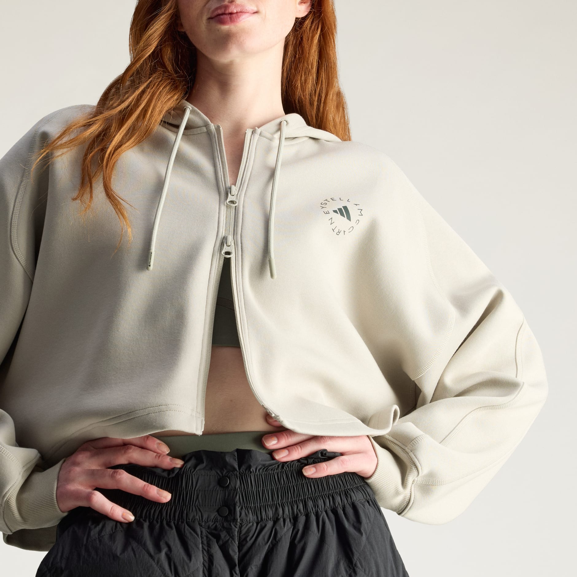 adidas by Stella McCartney Sportswear Cropped Hoodie