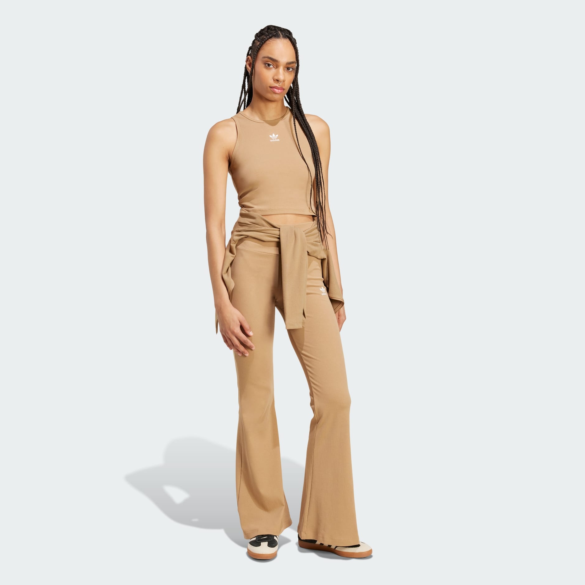 Essentials Rib Flared Leggings