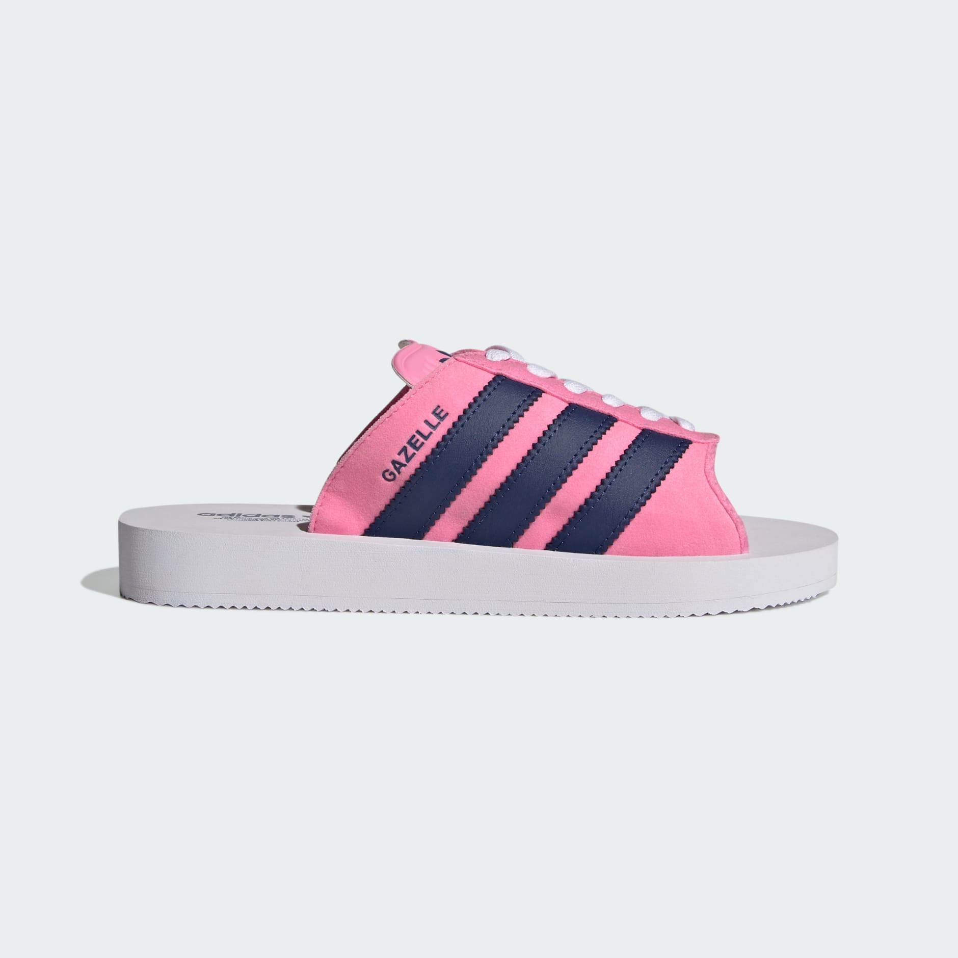 サンダル・ミュール adidas Gazelle Beach Pink Navy adidas GAZELLE BEACH W BLISS PINK/DARK BLUE/FOOT WEAR WHITE