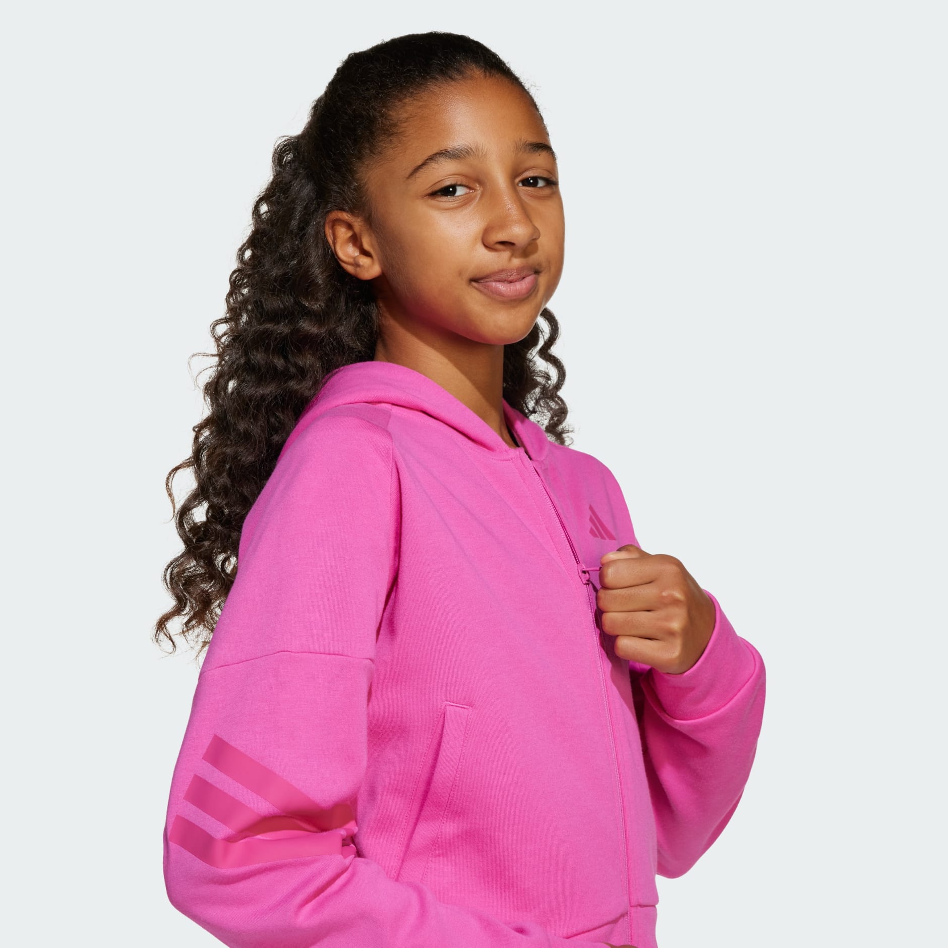 adidas Future Icons 3-Stripes Full-Zip Hooded Track Jacket