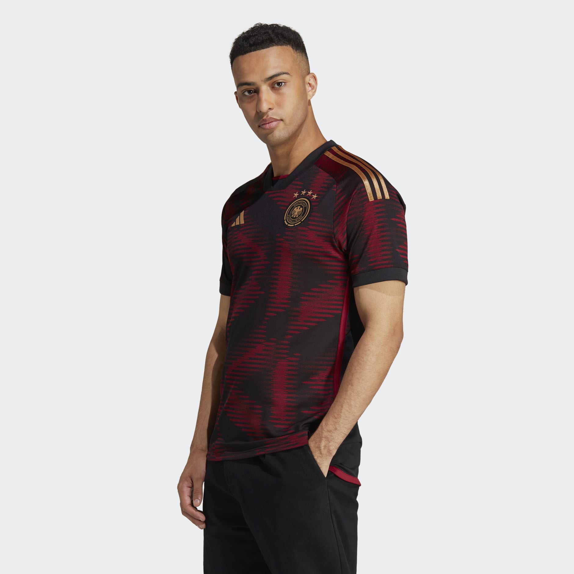 Clothing - Germany 22 Away Jersey - Black | adidas South Africa