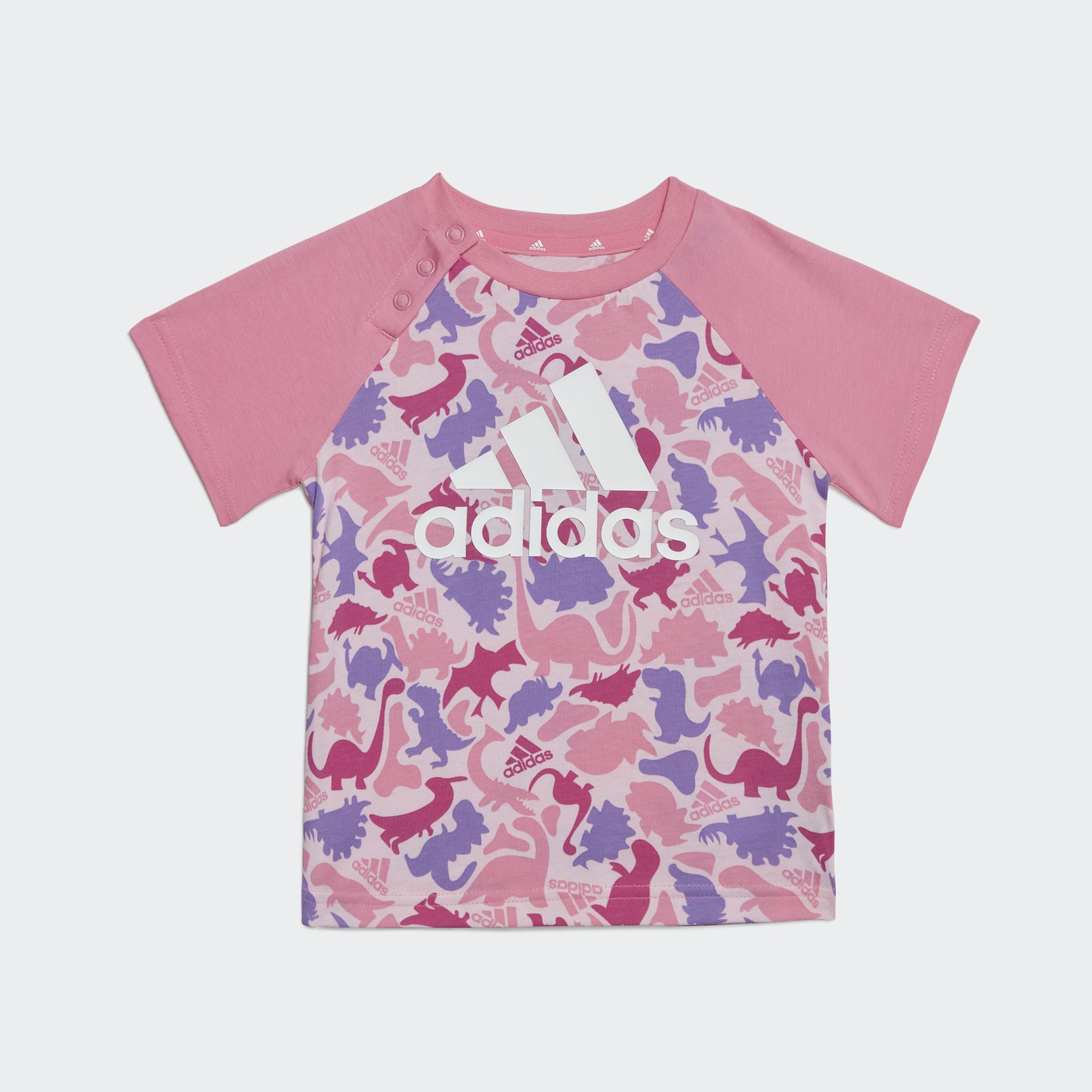 Dino Camo Allover Print Tee and Short Set