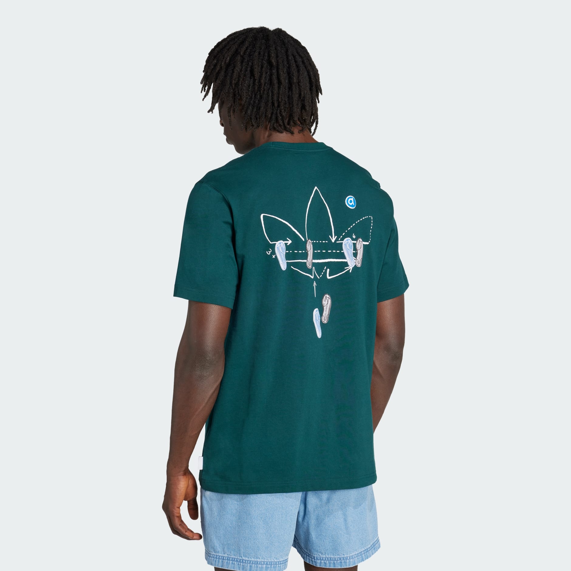 Clothing - Trefoil Series Loose Tee - Green | adidas Oman