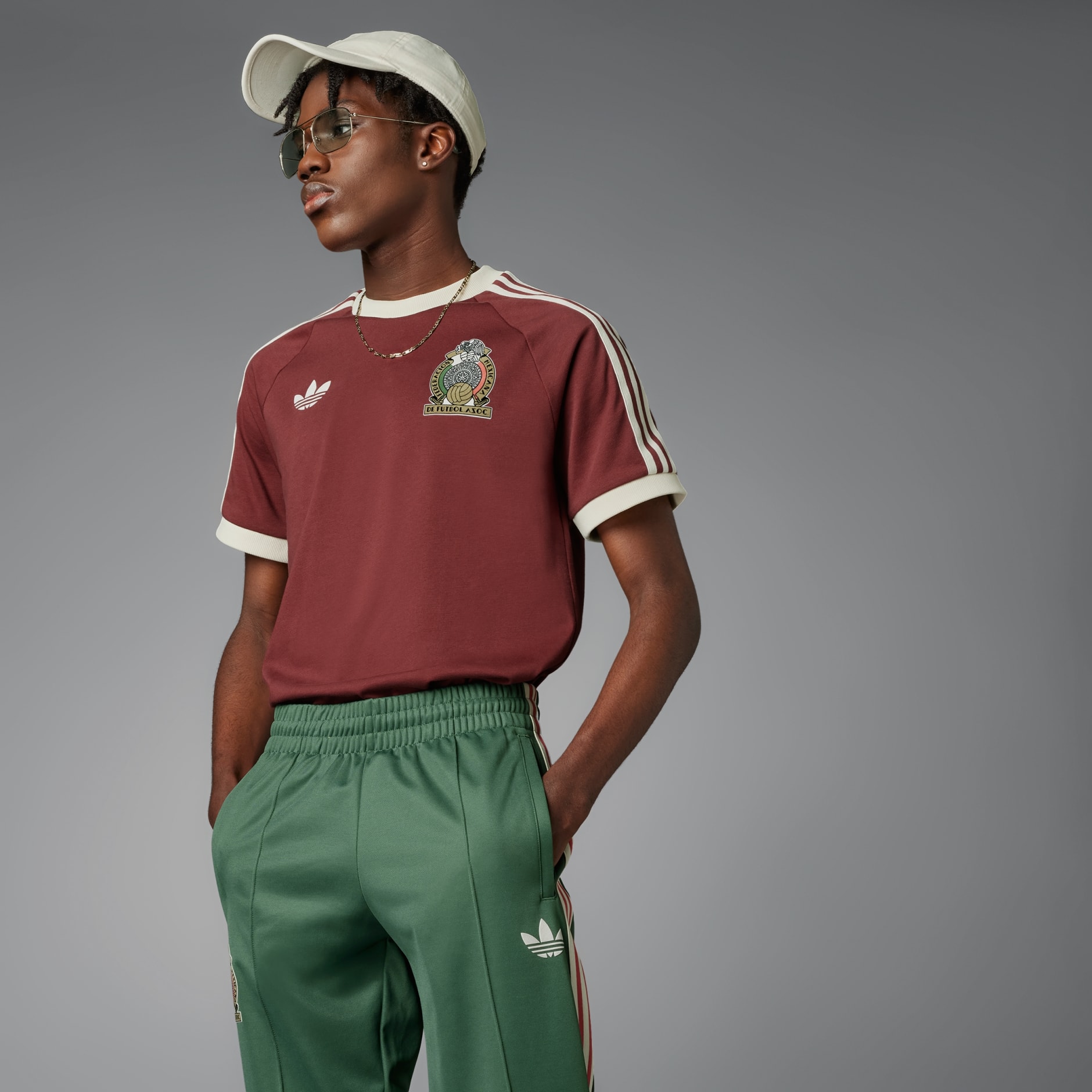 adidas Mexico Beckenbauer Track Pants - Green | adidas UAE