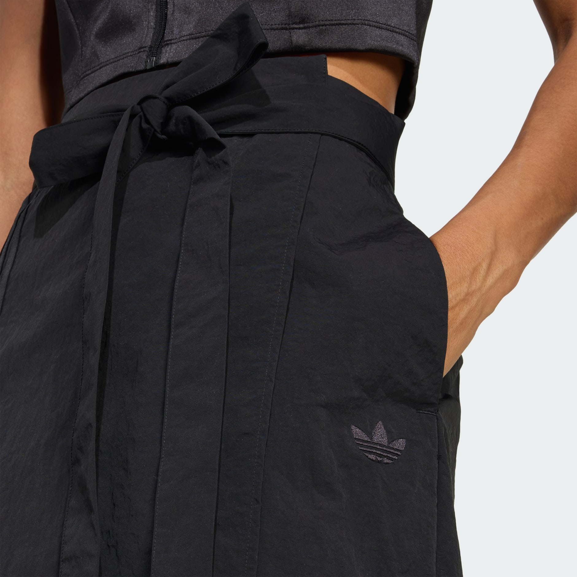 Fustă maxi cu 3 dungi plasate asimetric