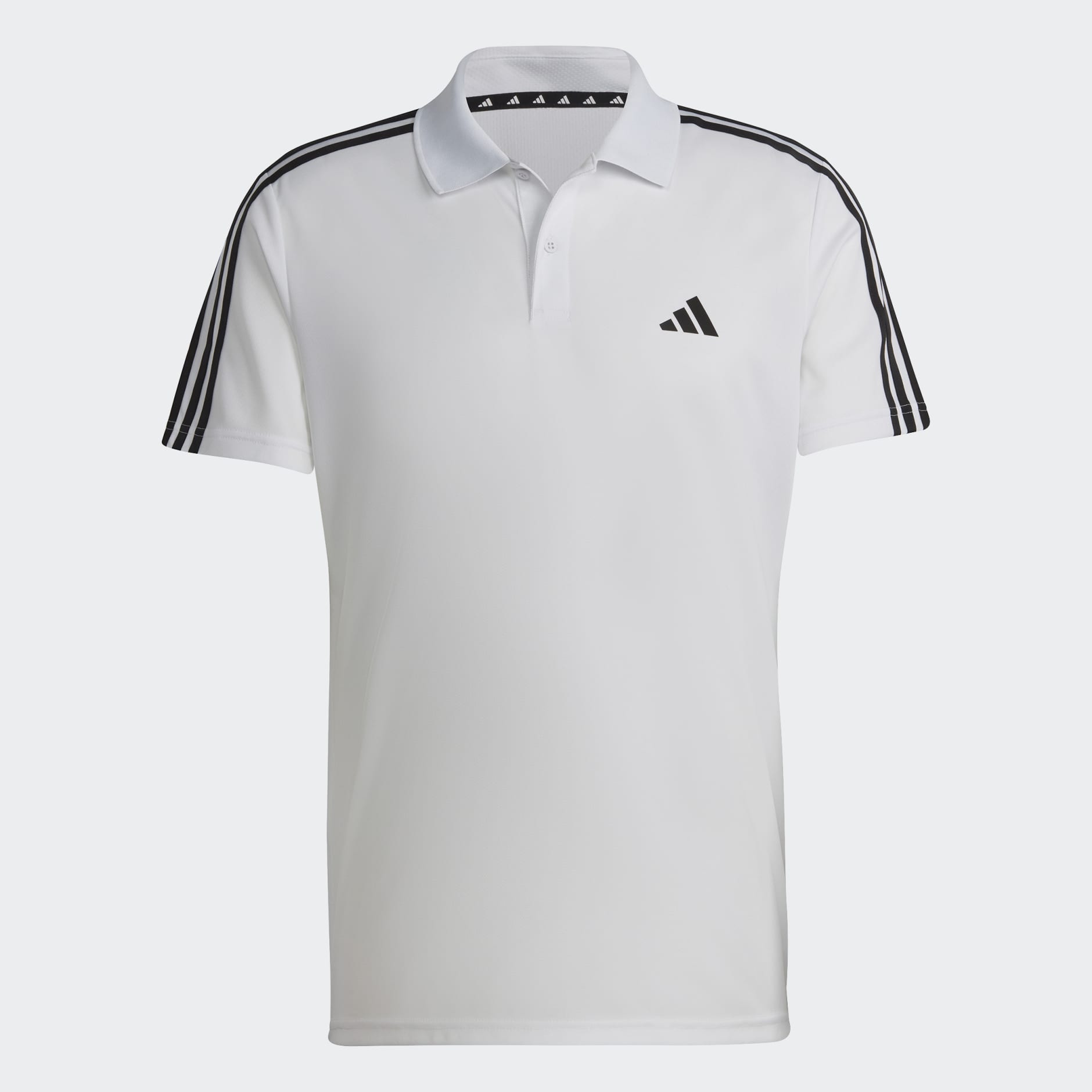 adidas Train Essentials Piqué 3-Stripes Training Polo Shirt - White ...