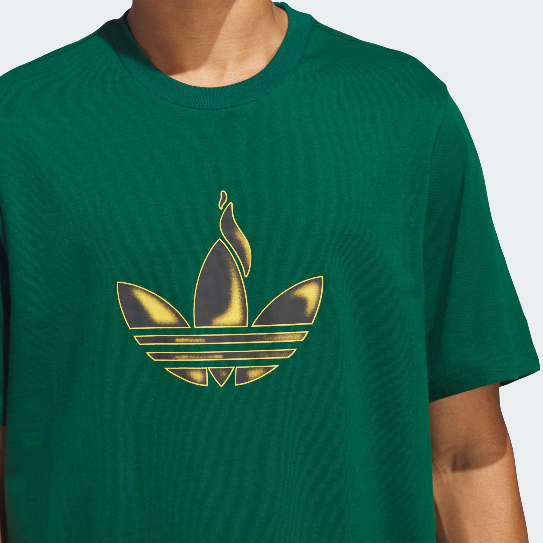 adidas Trefoil Torch Tee (Gender Neutral) - Green | adidas UAE
