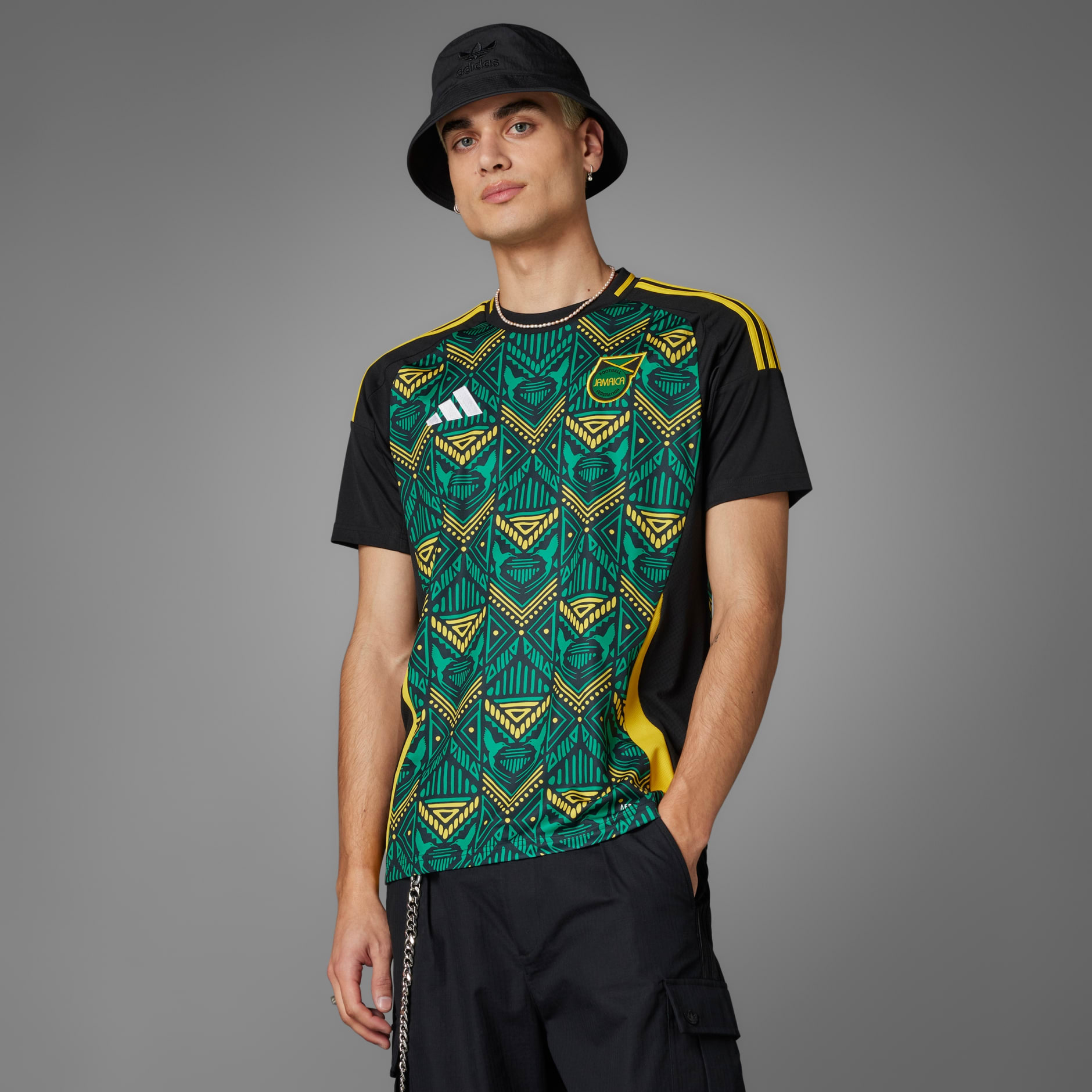 adidas Jamaica 24 Away Jersey Black adidas UAE