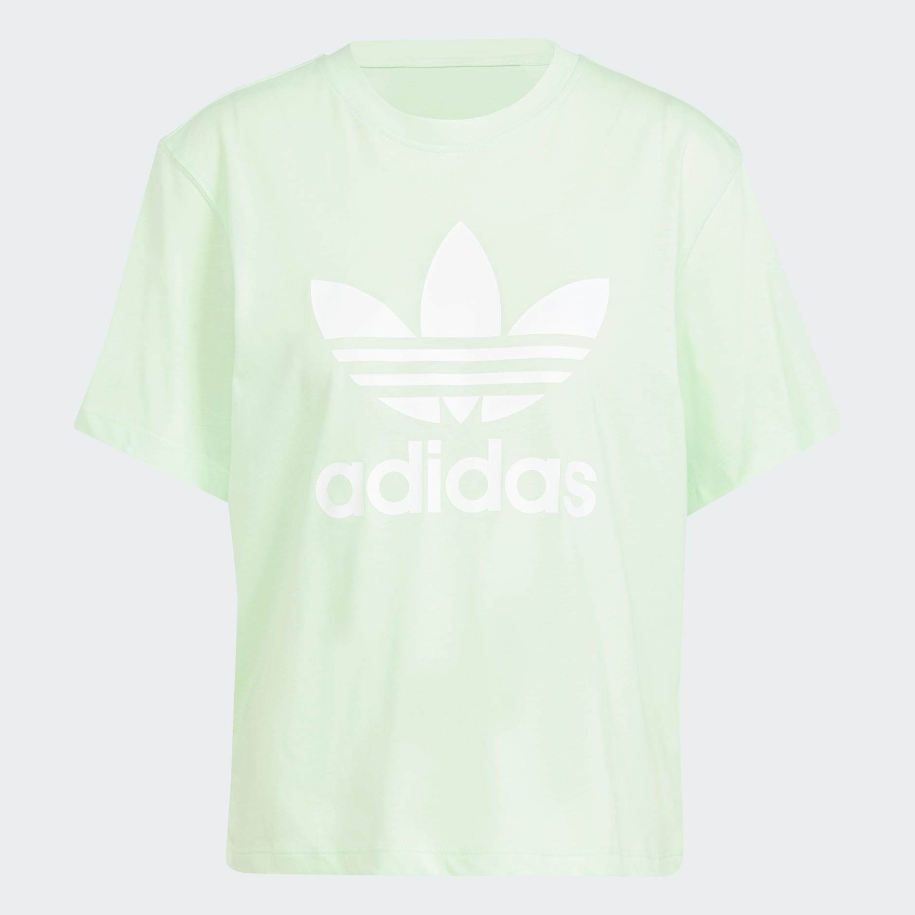 Women's Clothing - Adicolor Trefoil Boxy Tee - Green | adidas Kuwait