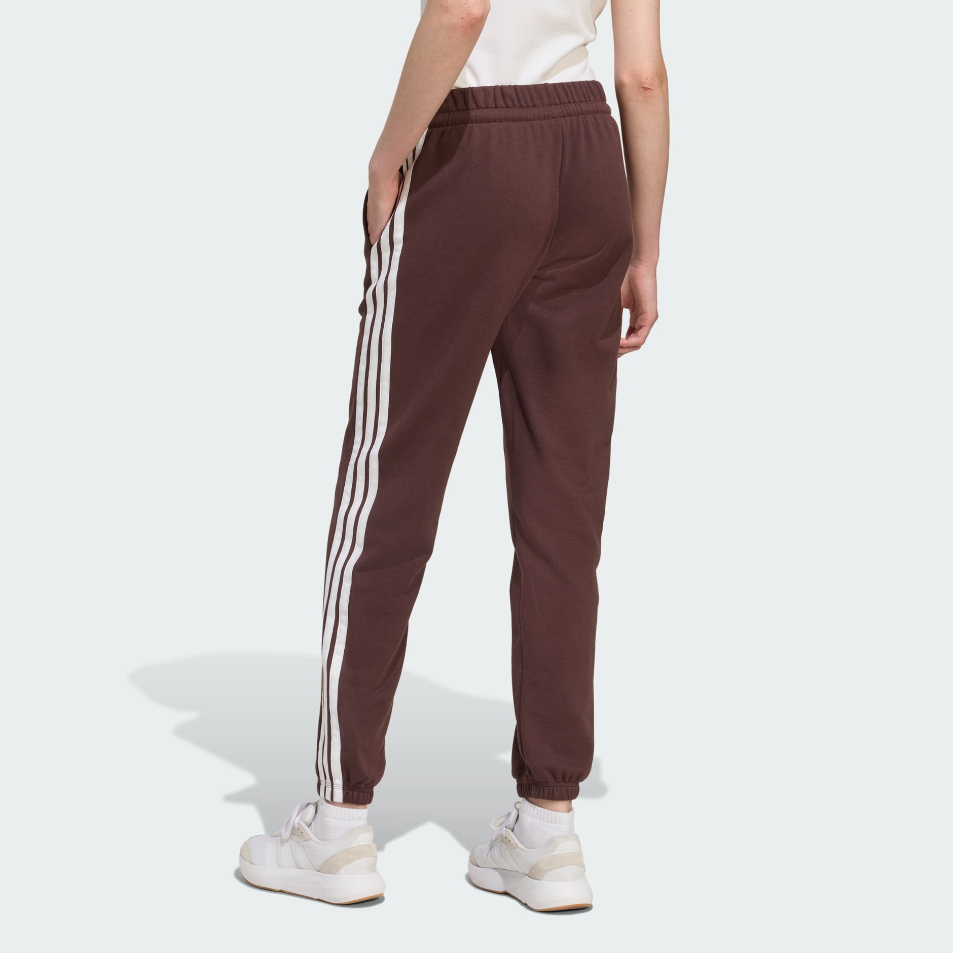 بنطال Essentials 3-Stripes French Terry Cuffed