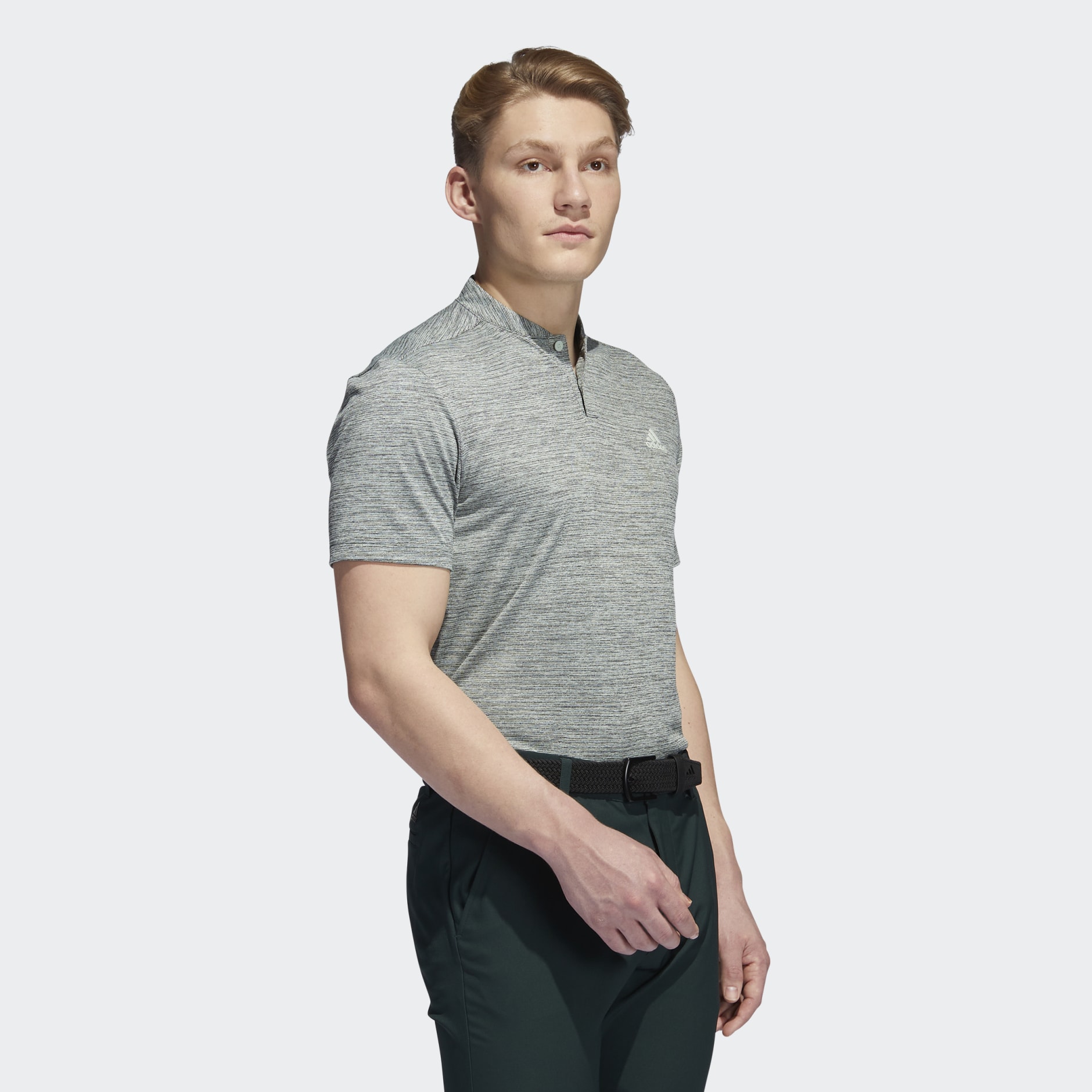 Textured Stripe Polo Shirt