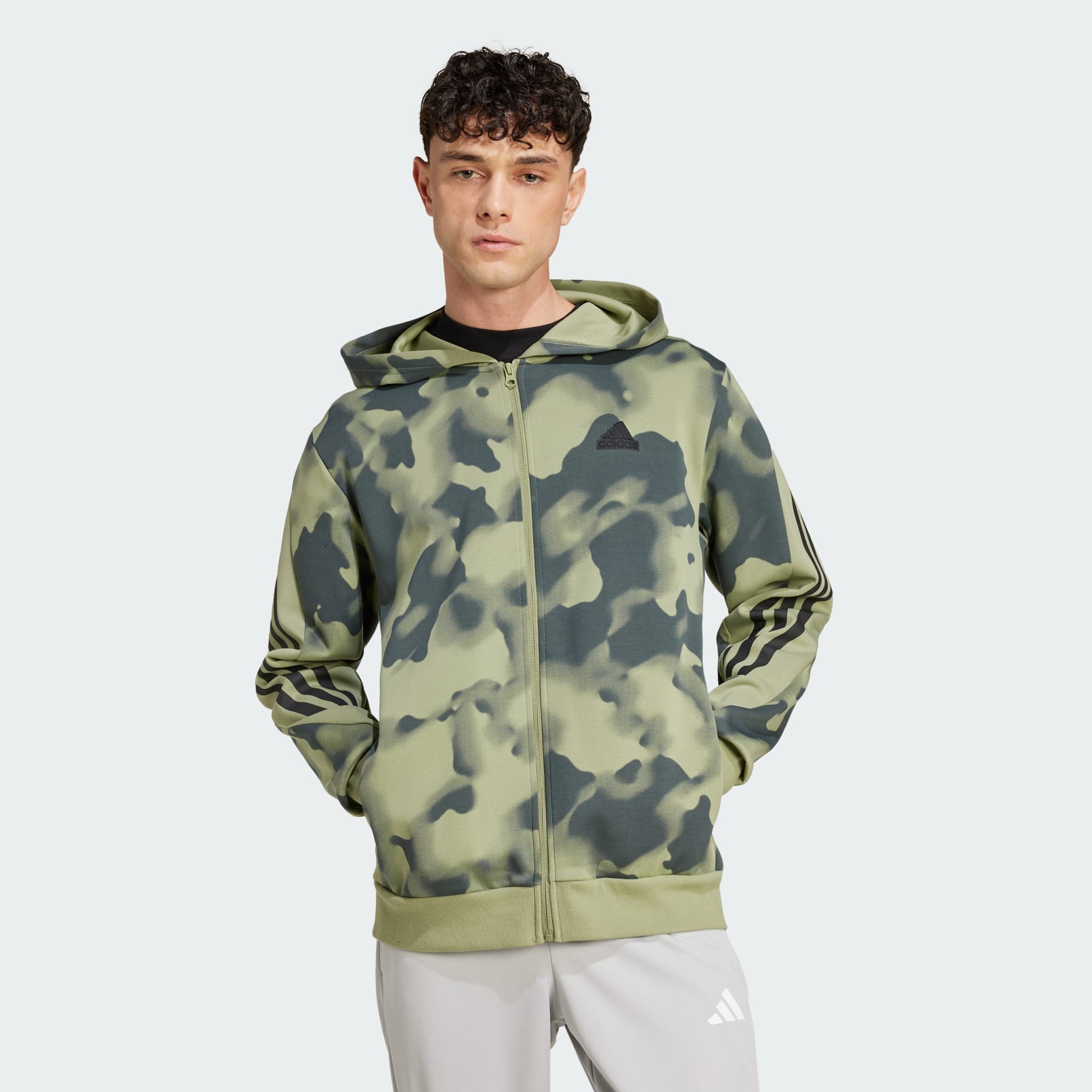 Adidas camo full zip hoodie online