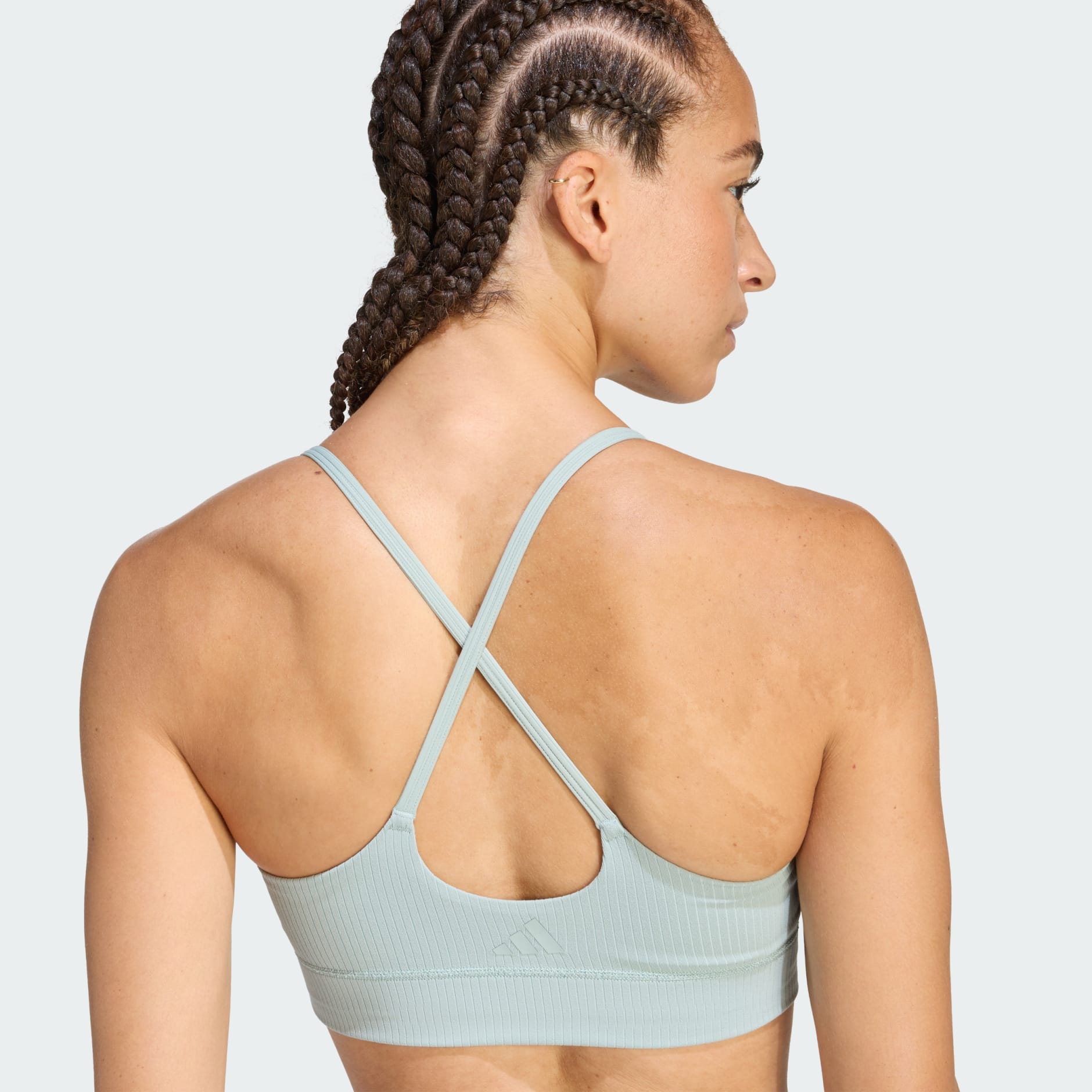 Sutien Sport adidas All Me Light Support Rib, Croială Lungă