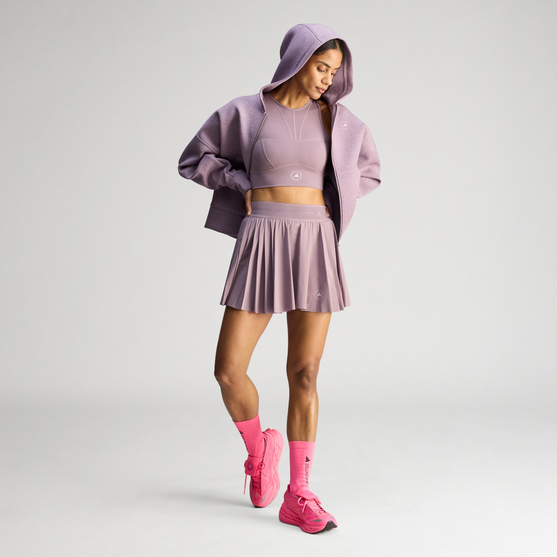 Fustă-Pantalon Plisată pentru Antrenament adidas de Stella McCartney