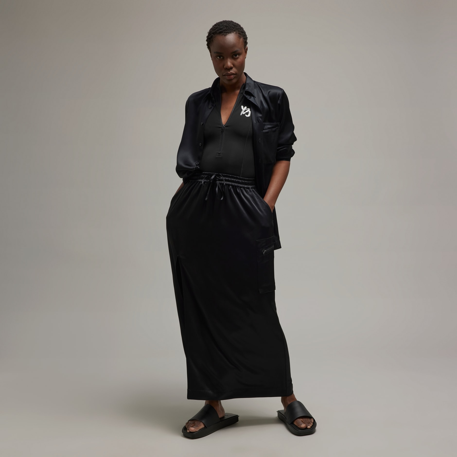 Y-3 Tech Silk Skirt