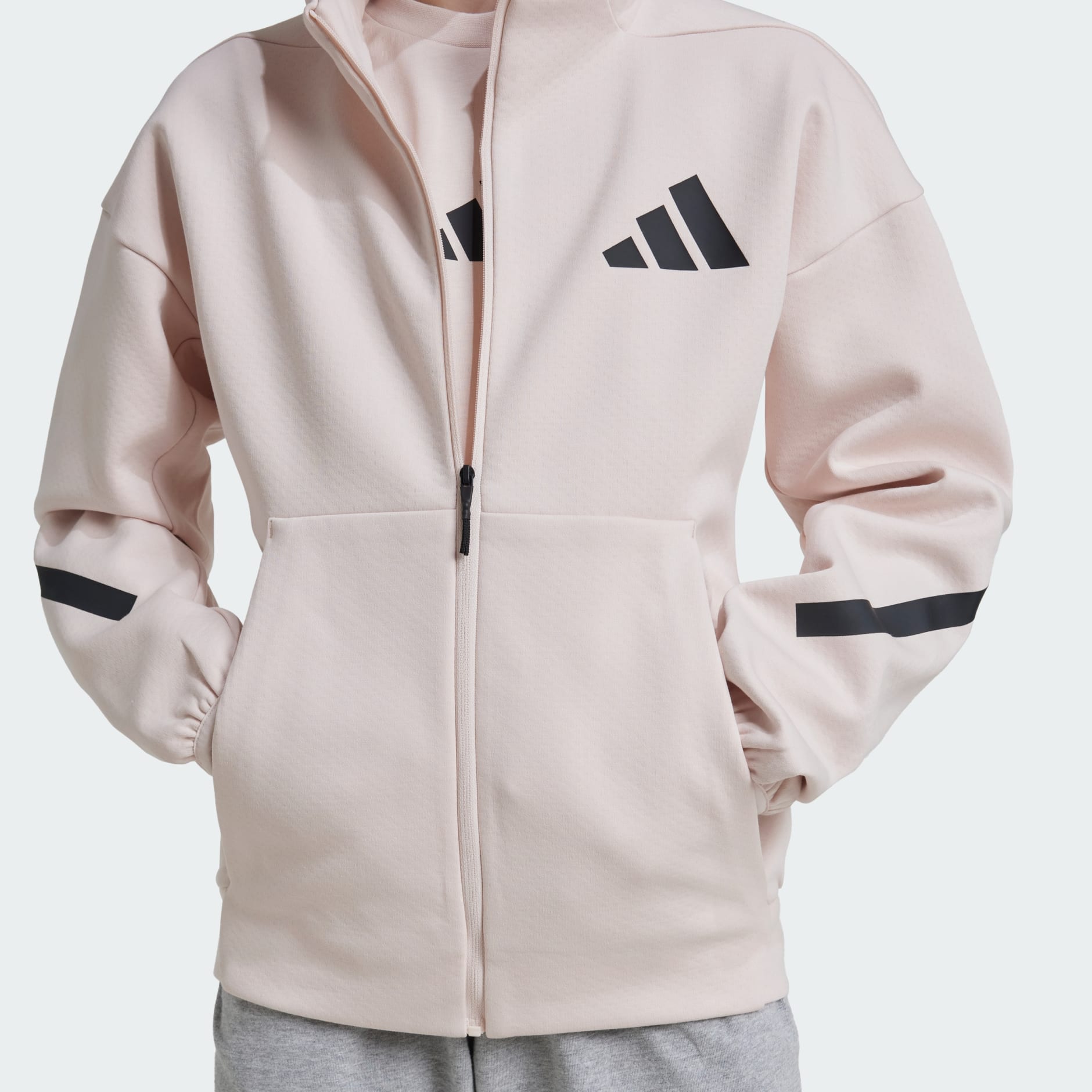 Clothing adidas Z.N.E. Full Zip Hooded Track Jacket Kids Pink adidas South Africa