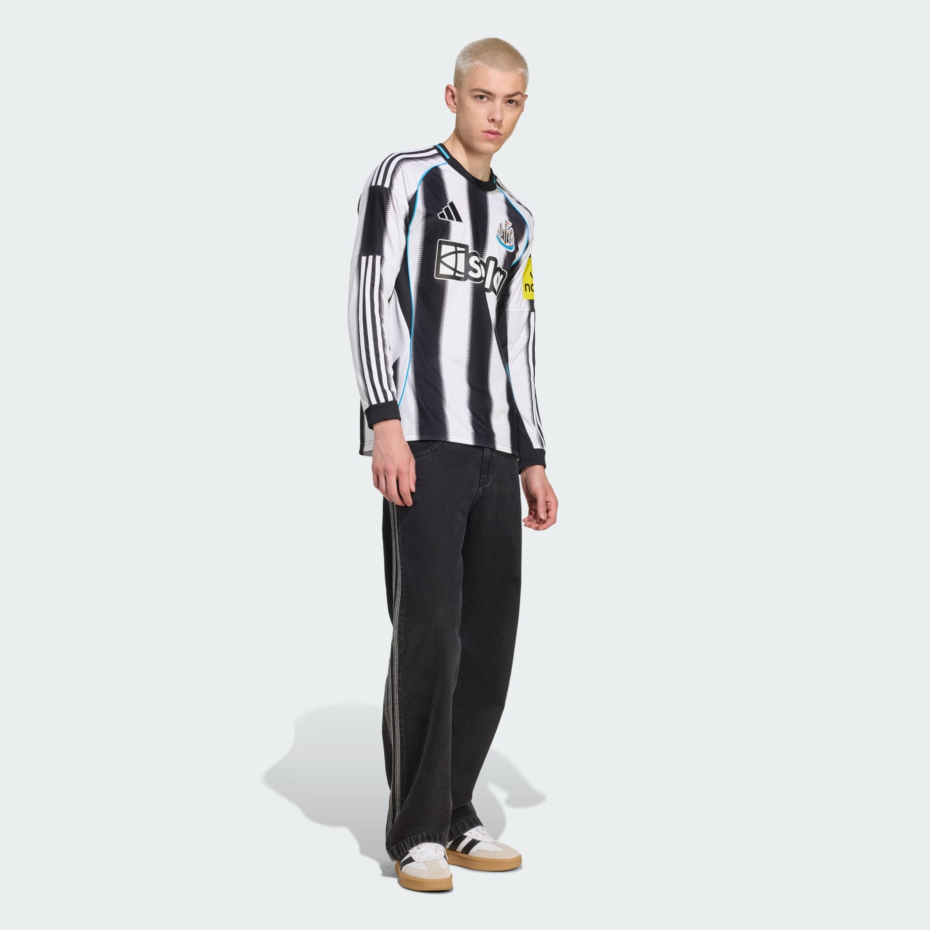 Tricou Newcastle United FC 25/26 Home cu m&acirc;necă lungă
