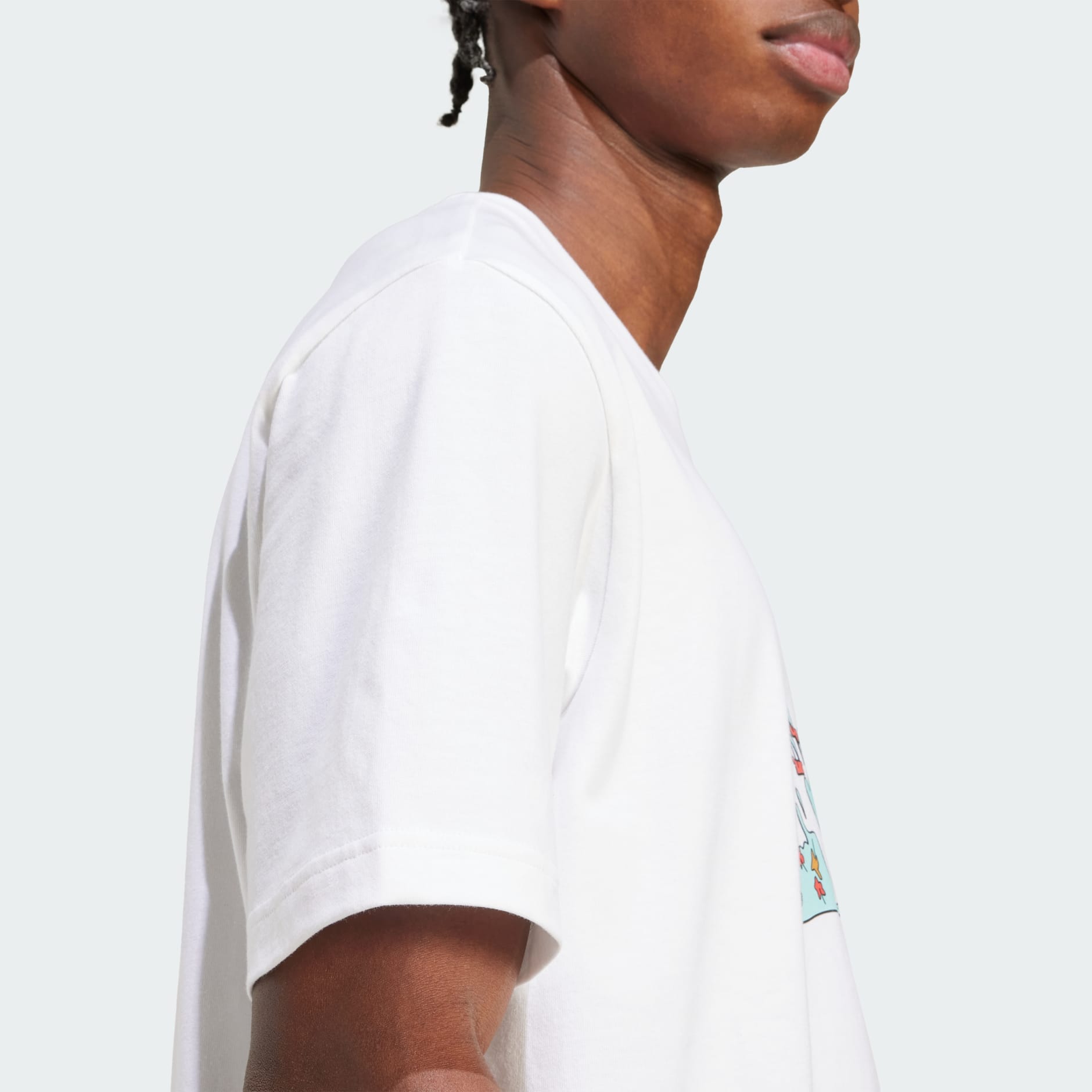 Men's Clothing - Doodle Hunt Bike Graphic Tee - White | adidas