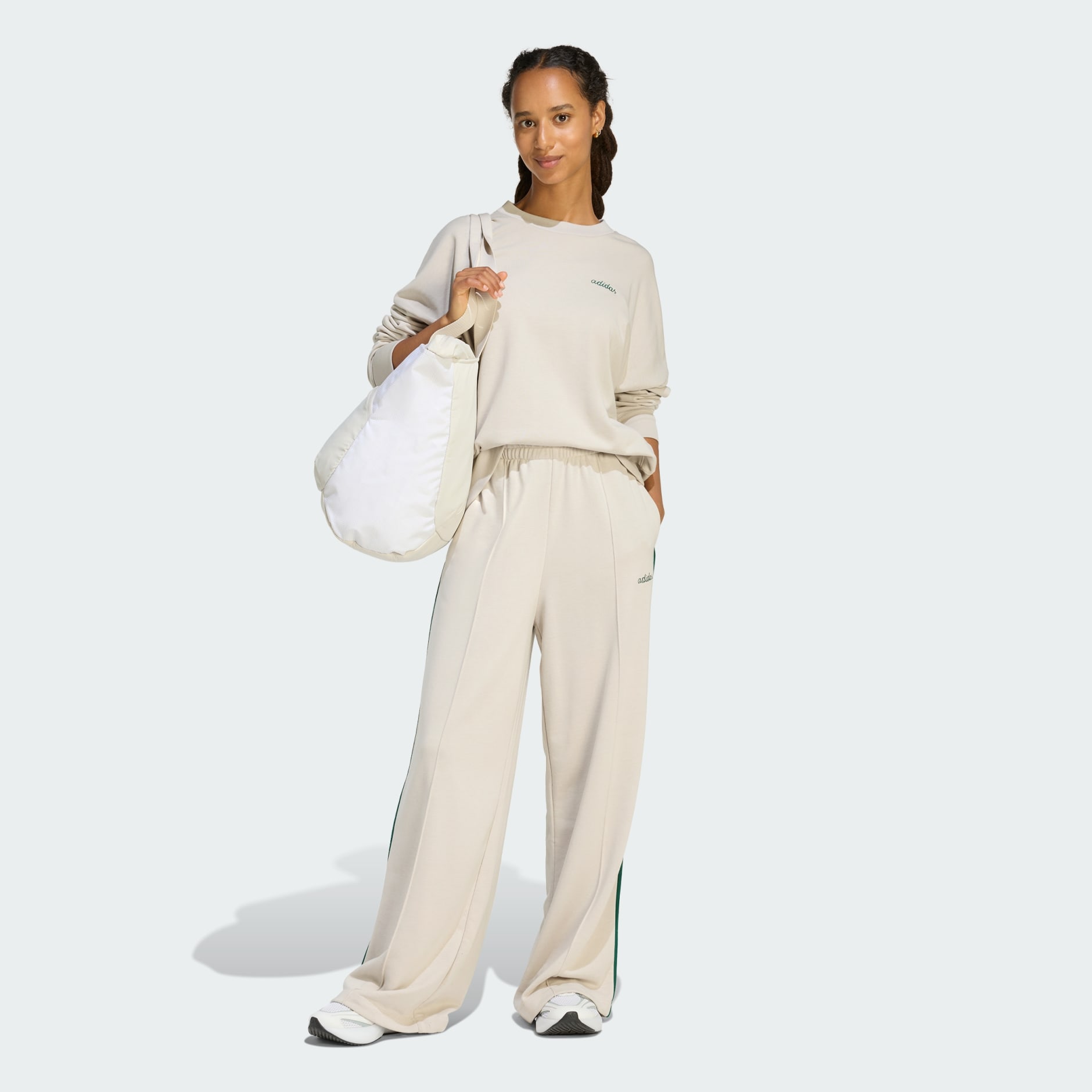 Seasonal Essentials Colorpop Sweatshirt with Embroidered Graphic